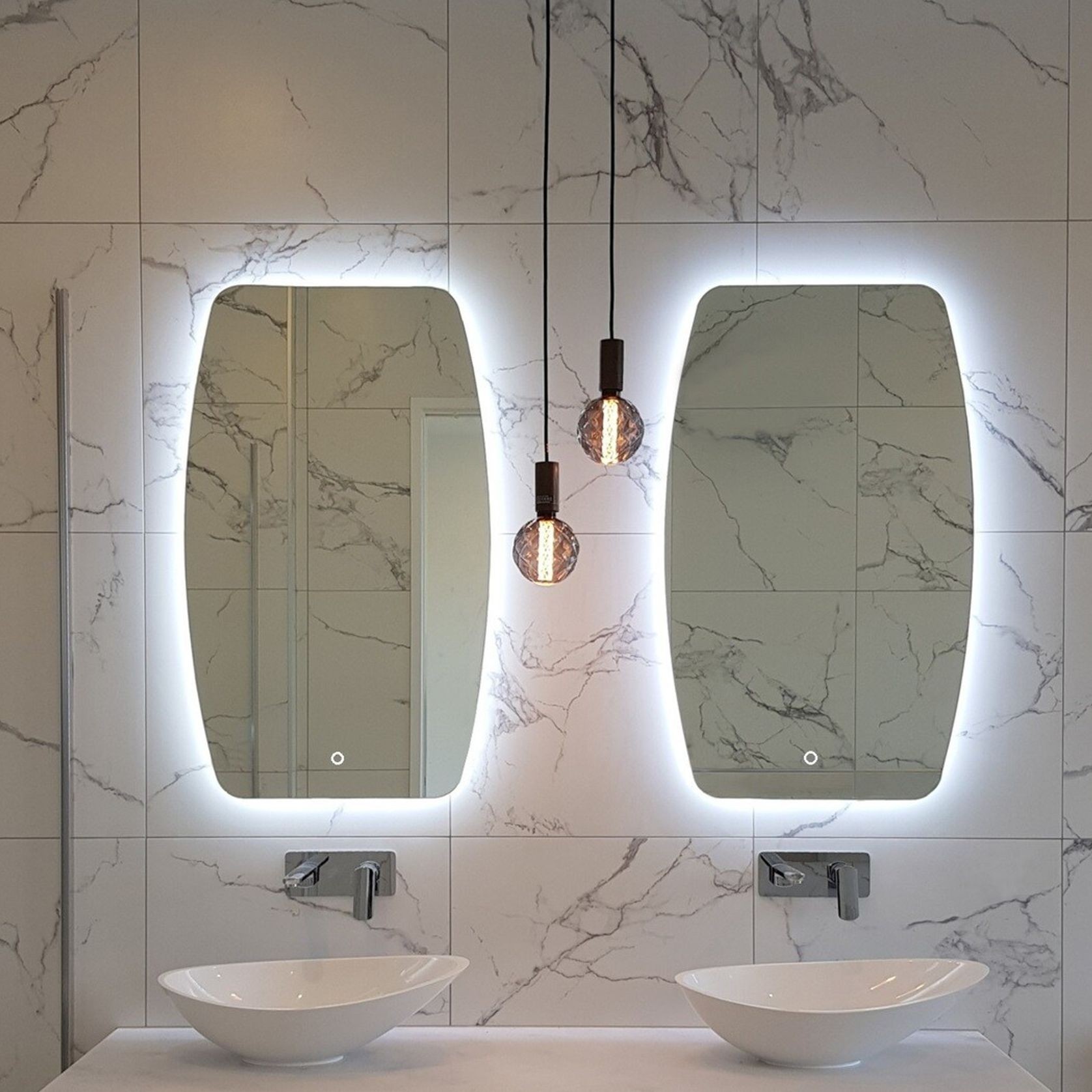 Asti LED Rounded Rectangle Mirror gallery detail image