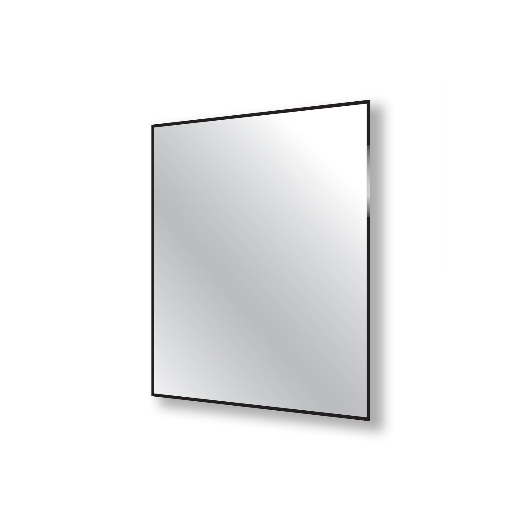 Nero Rectangle Mirror with Hidden Fittings gallery detail image