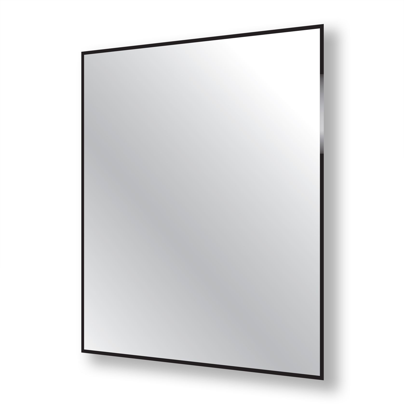 Nero Rectangle Mirror with Hidden Fittings gallery detail image