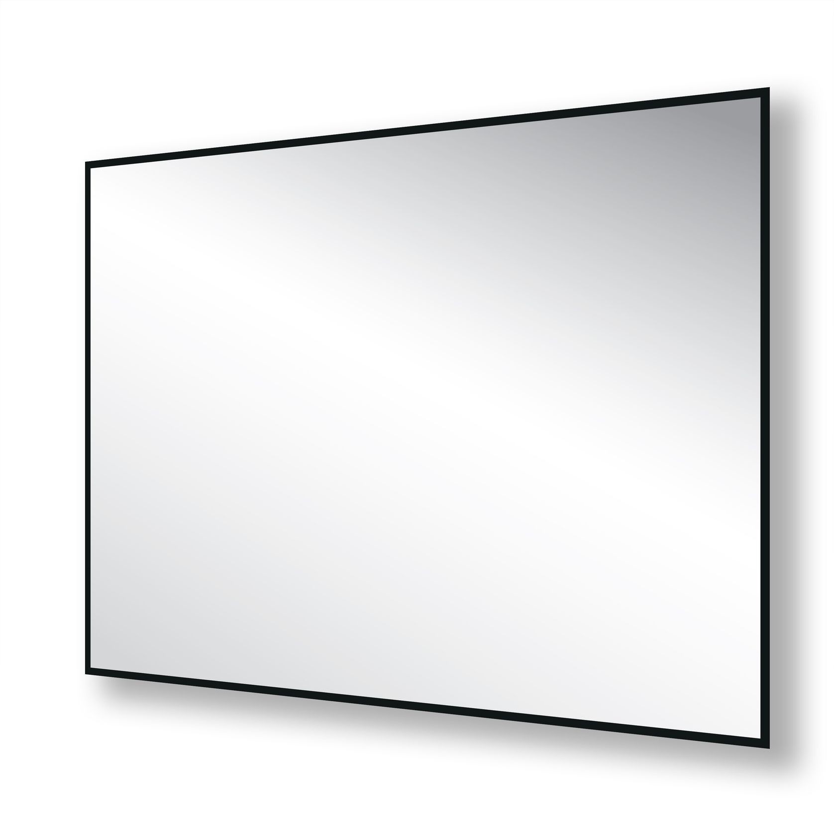 Nero Rectangle Mirror with Hidden Fittings gallery detail image