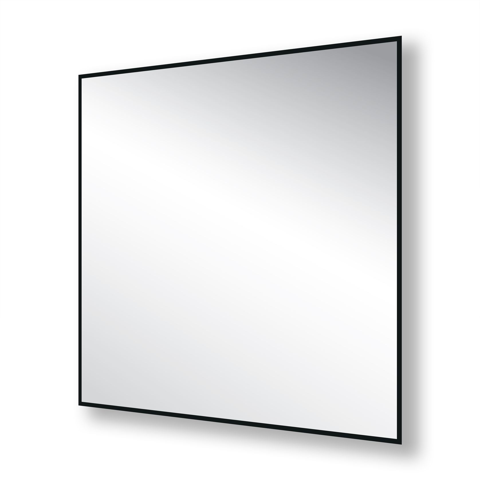 Nero Rectangle Mirror with Hidden Fittings gallery detail image