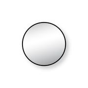 Nero Round Mirror with Hidden Fittings gallery detail image