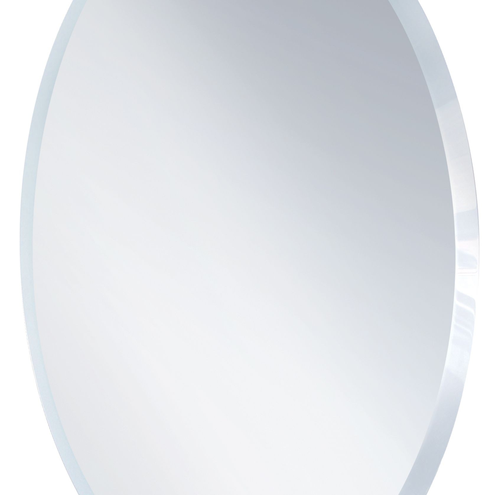 20mm Bevel Edge Oval Mirror with Hidden Fittings gallery detail image