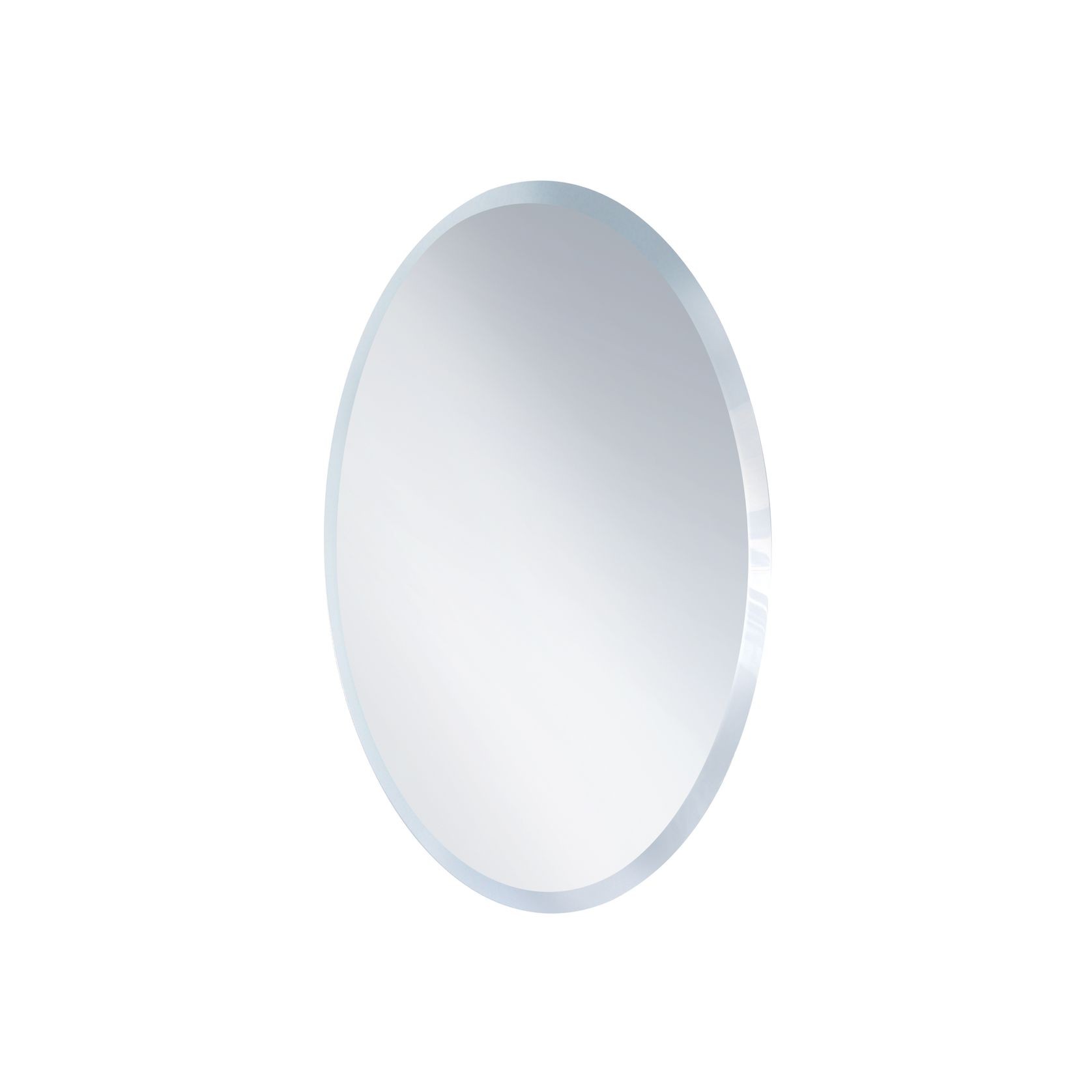 20mm Bevel Edge Oval Mirror with Hidden Fittings gallery detail image