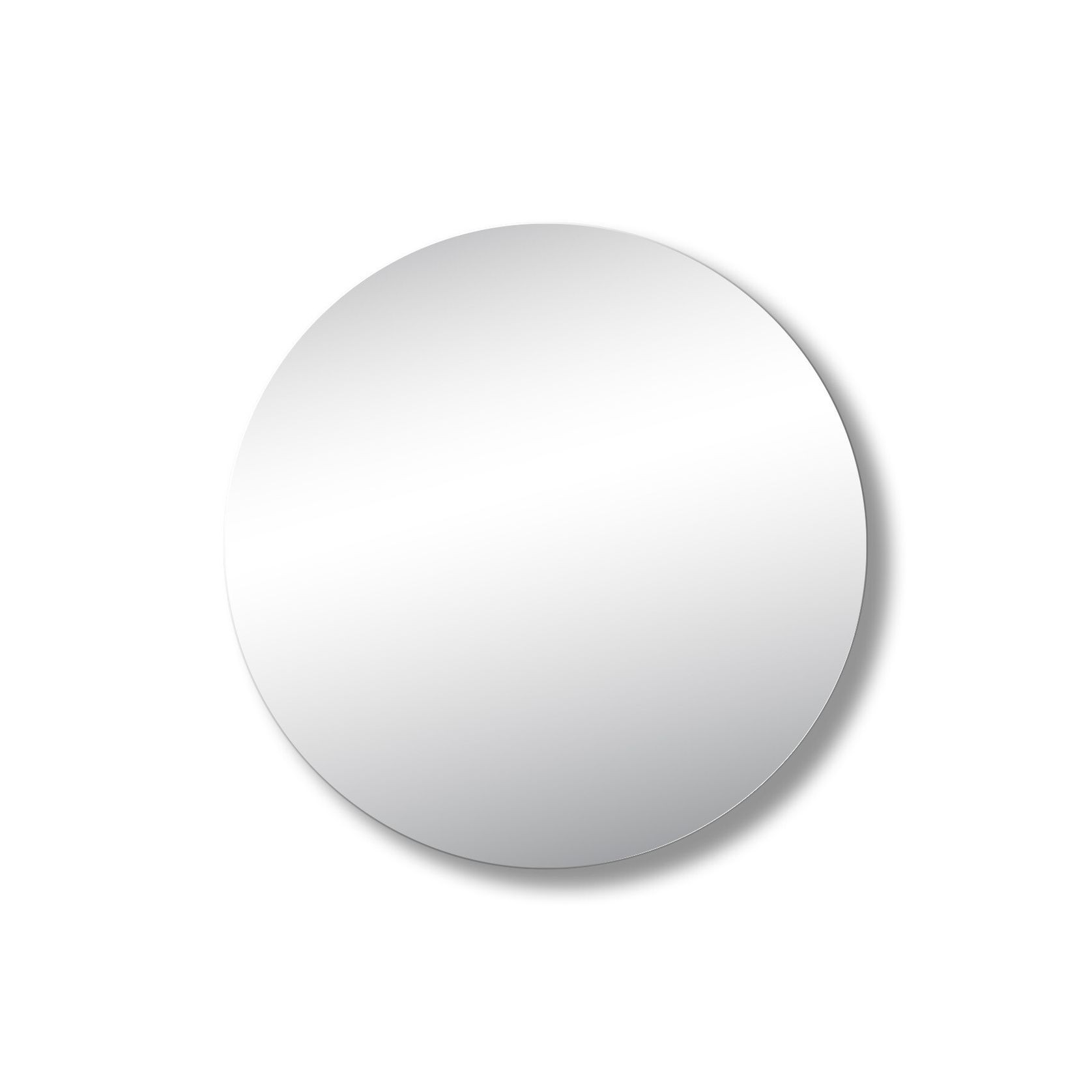 Polish Edge Round Mirror with Hidden Fittings gallery detail image