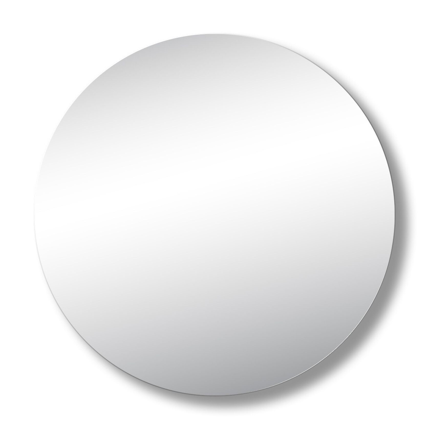 Polish Edge Round Mirror with Hidden Fittings gallery detail image