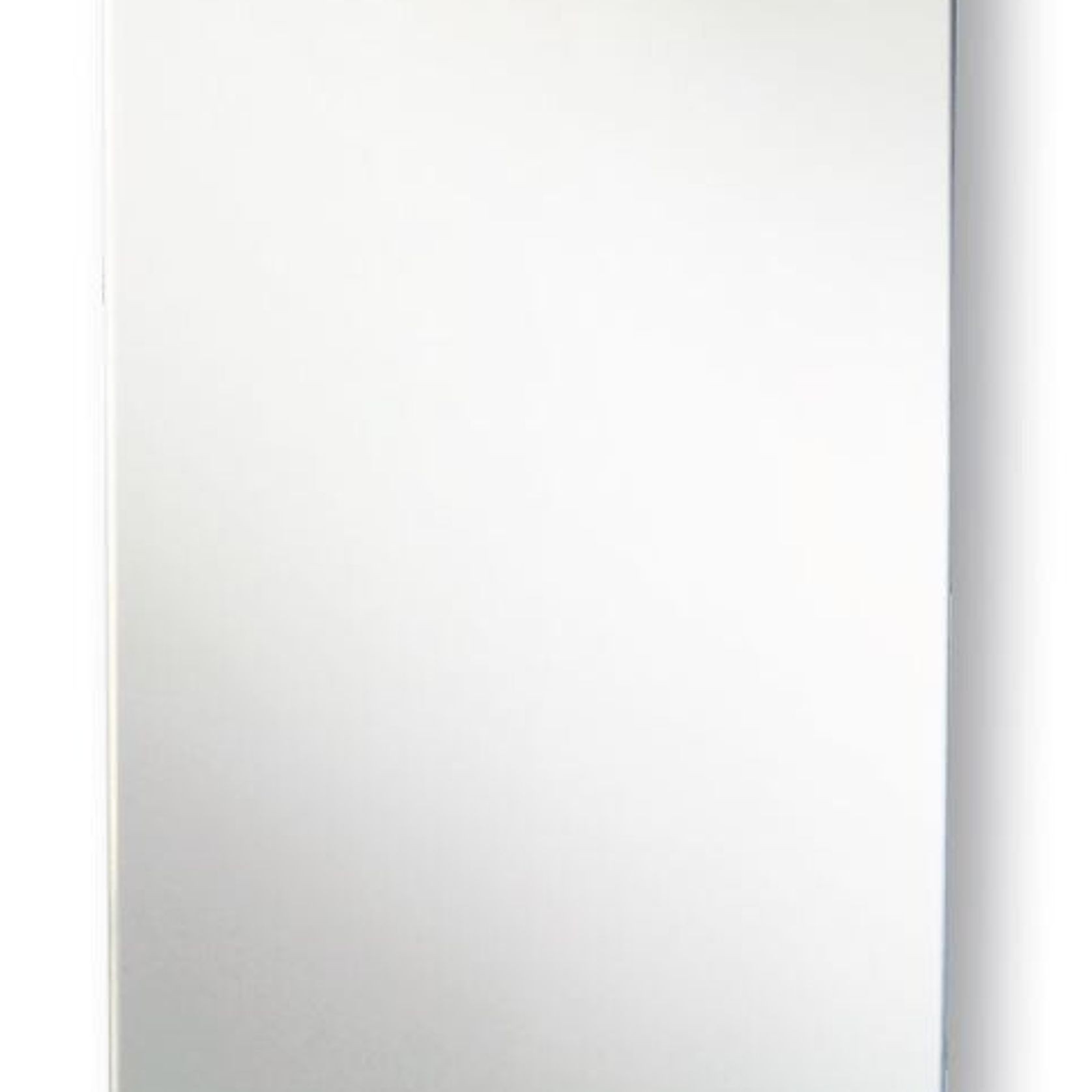 Polished Edge Mirror with Radius Corners and Hidden Fittings gallery detail image