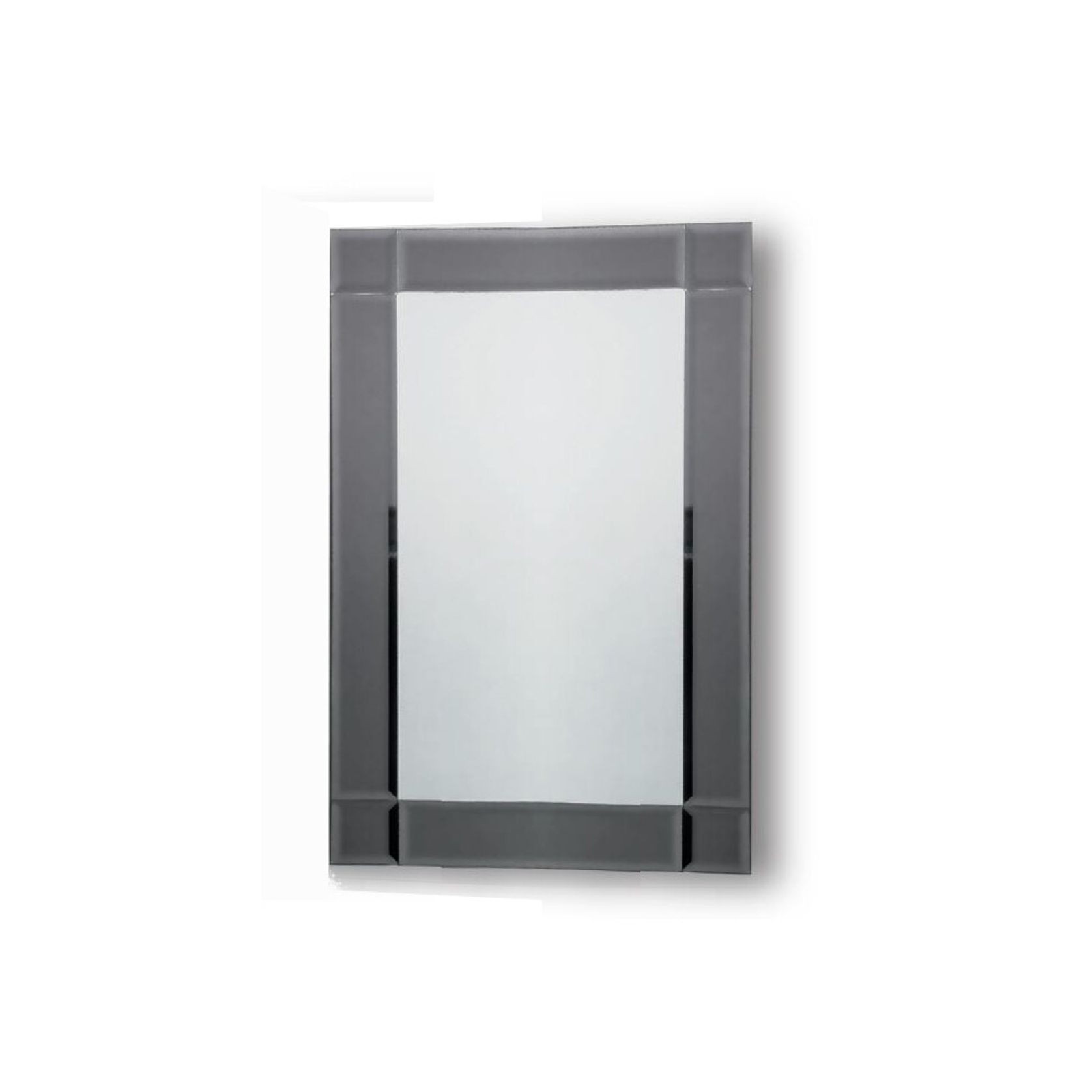 Pablo Grey Tint Bevelled Edge Mirror with Hidden Fittings gallery detail image