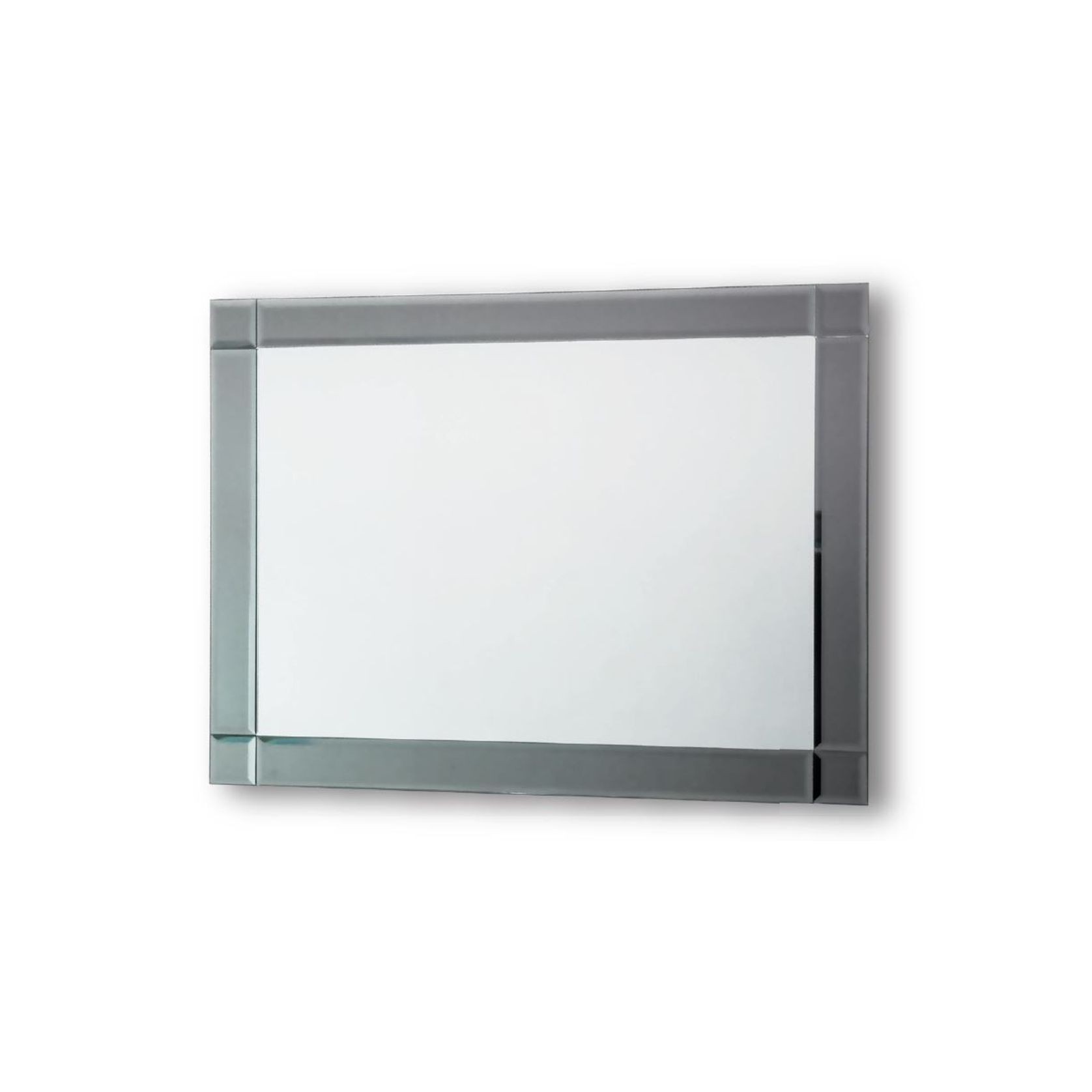 Pablo Grey Tint Bevelled Edge Mirror with Hidden Fittings gallery detail image