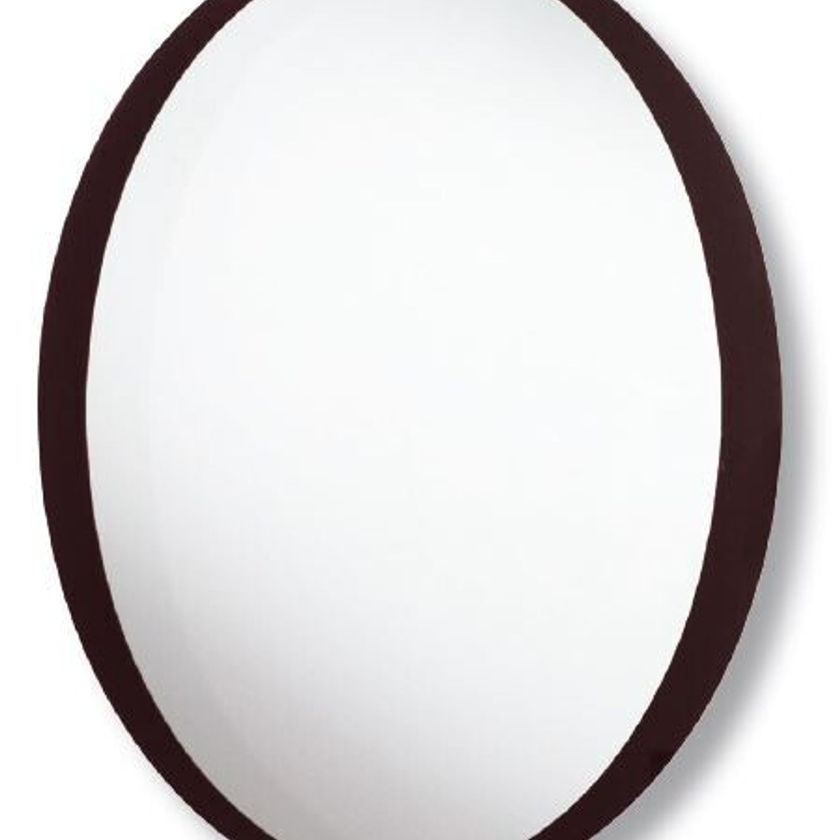 Nero Oval Mirror with Hidden Fittings gallery detail image