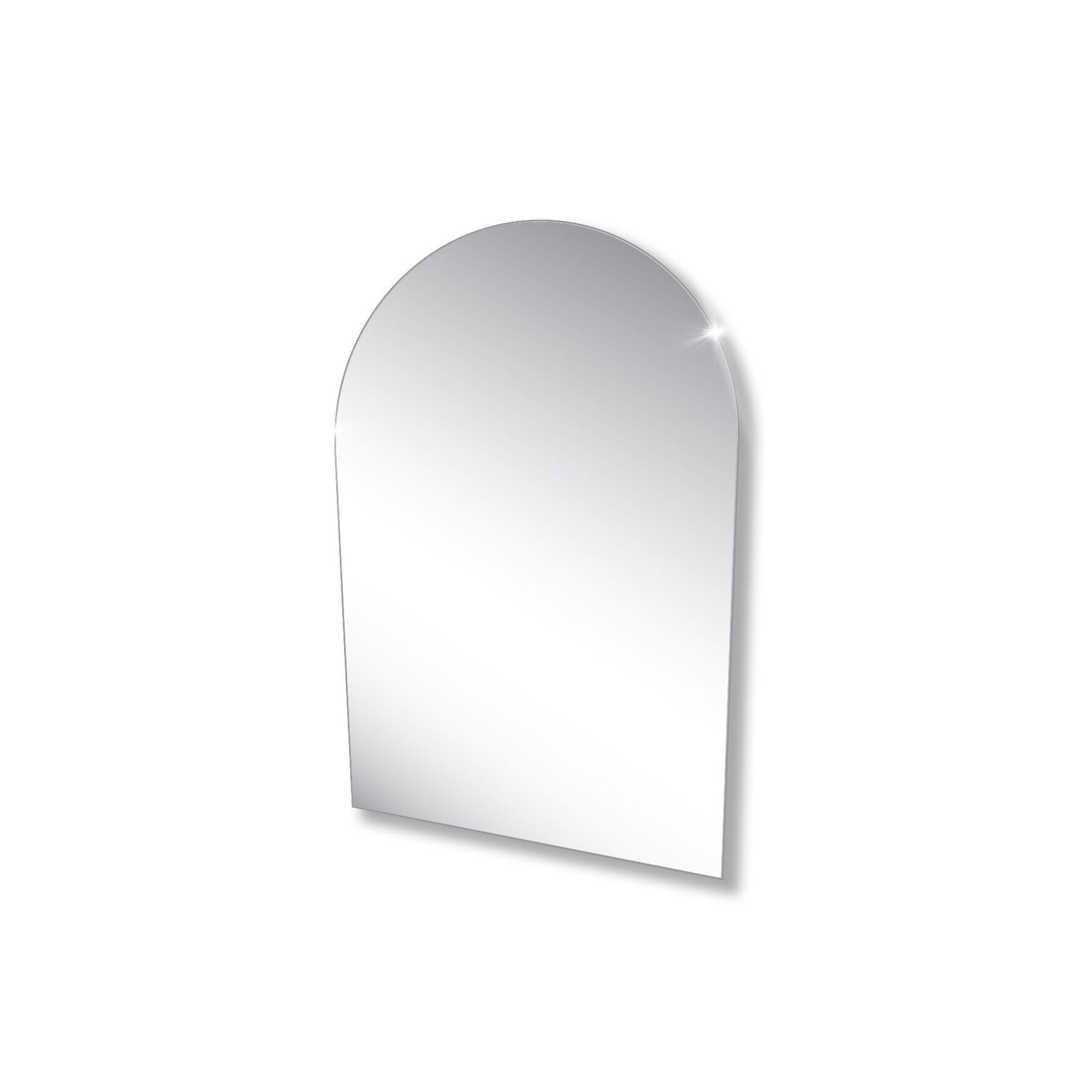 Polished Edge Arch Mirror with Hidden Fittings gallery detail image