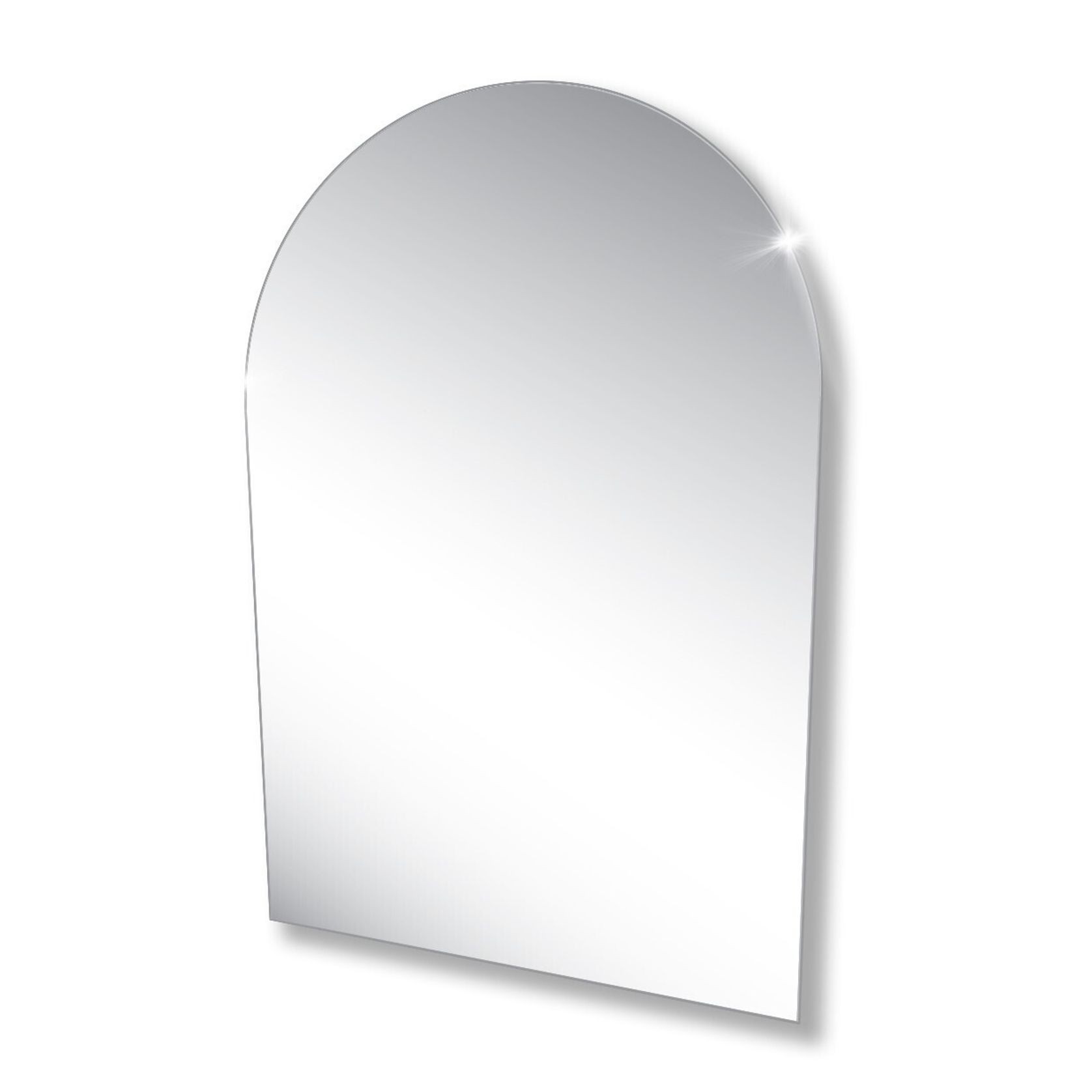 Polished Edge Arch Mirror with Hidden Fittings gallery detail image