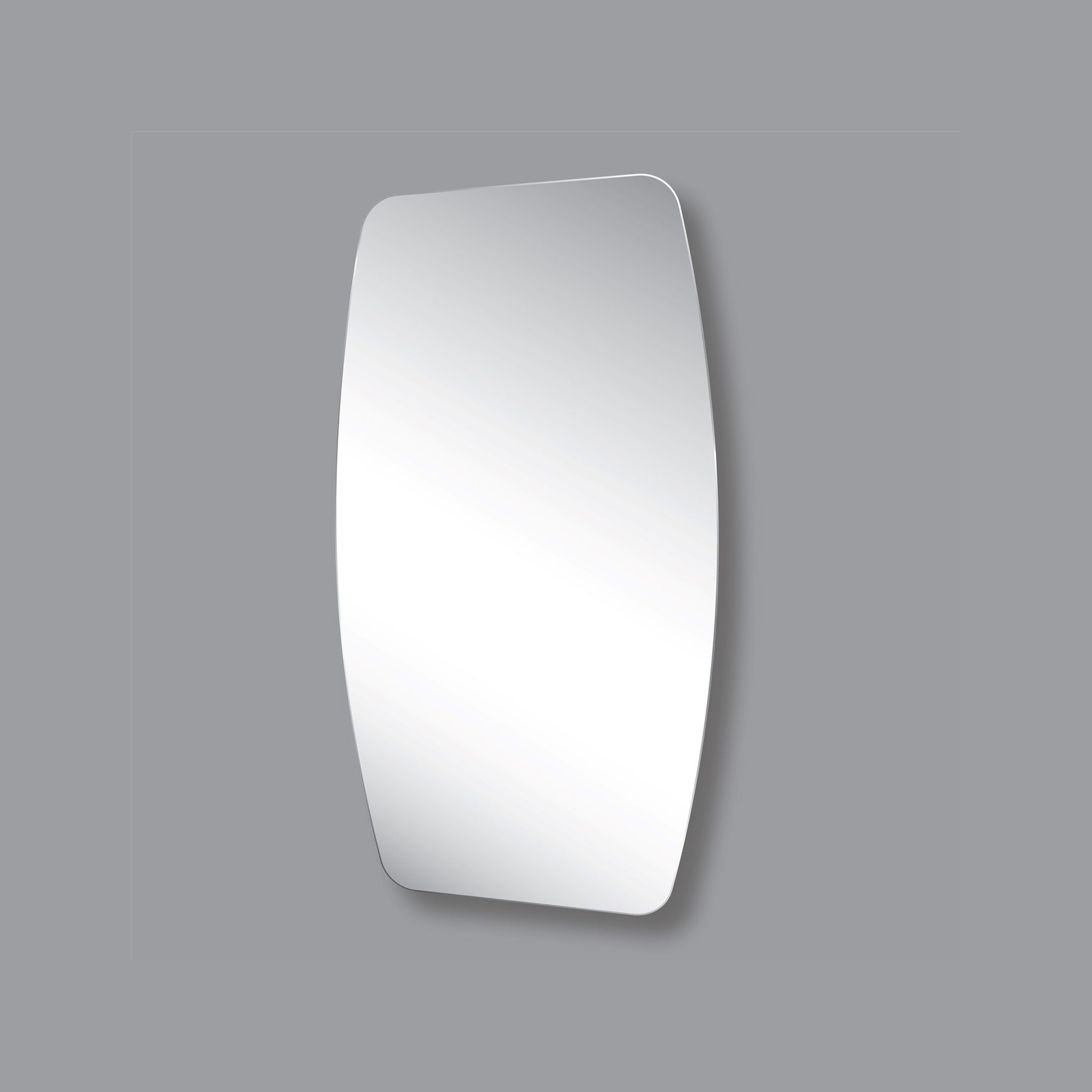 Asti Polished Edge Rounded Rectangle Mirror with Hidden Fittings gallery detail image