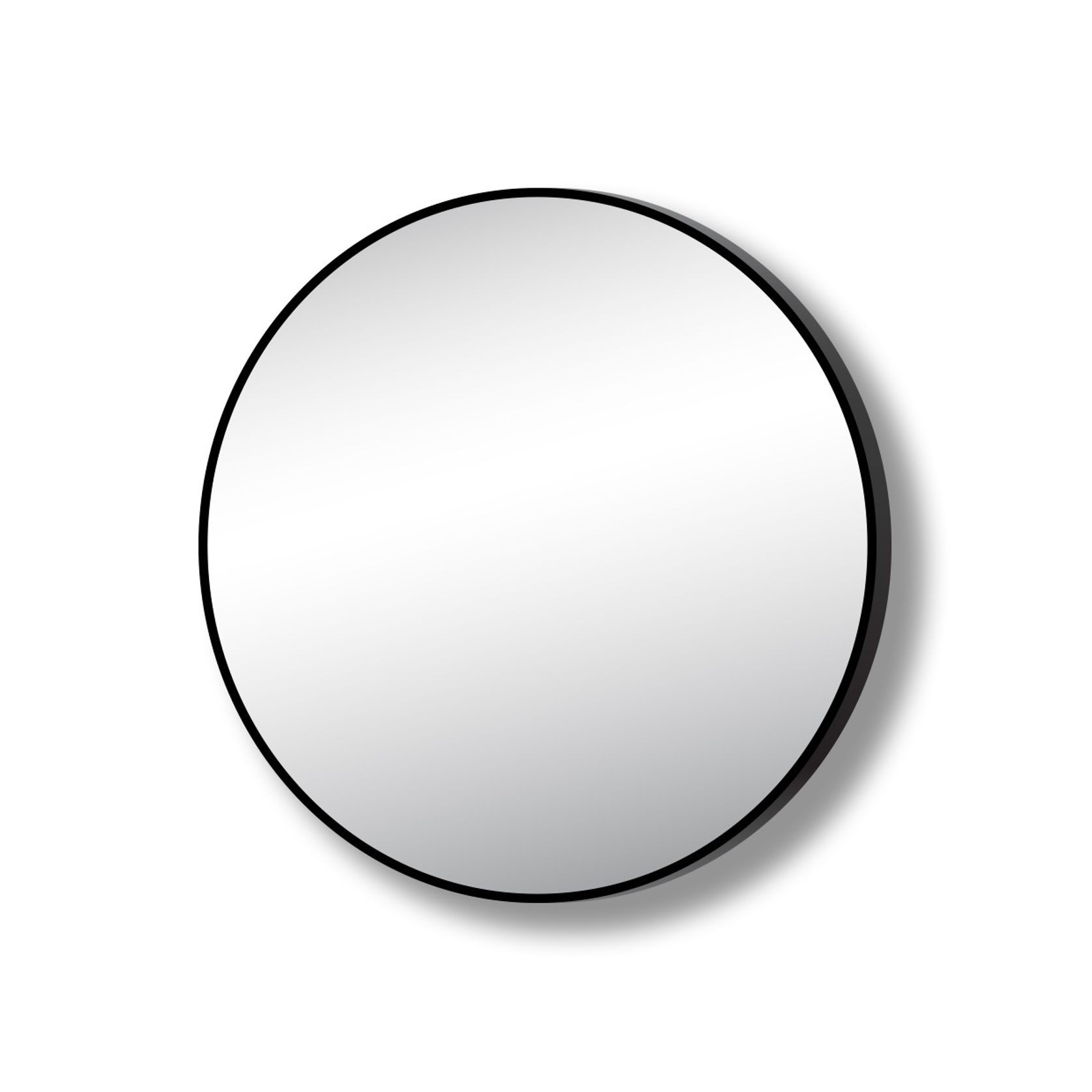 Oscuro Circle Mirror with Fixings gallery detail image