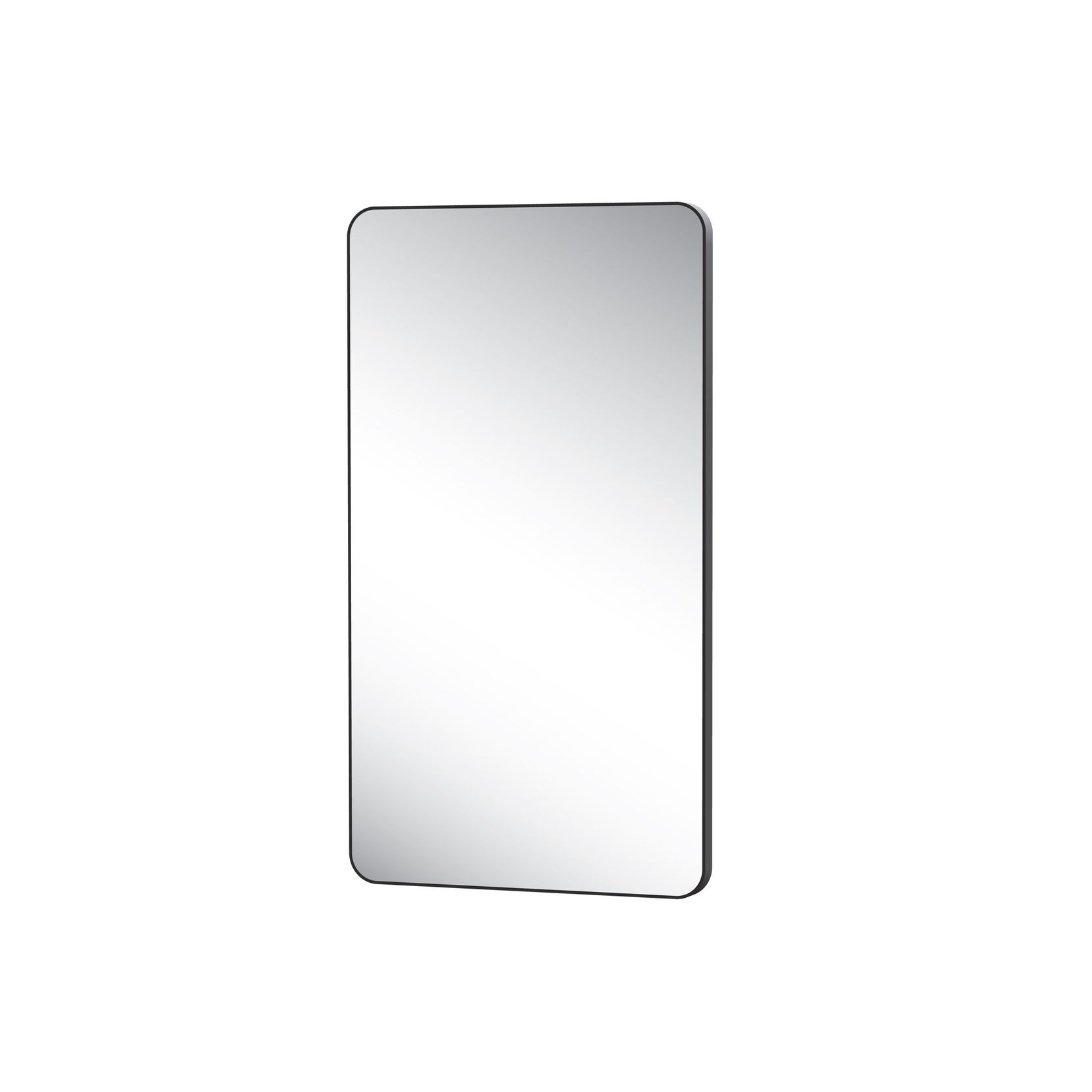Oscuro Radius Corners Mirror with Fixings gallery detail image