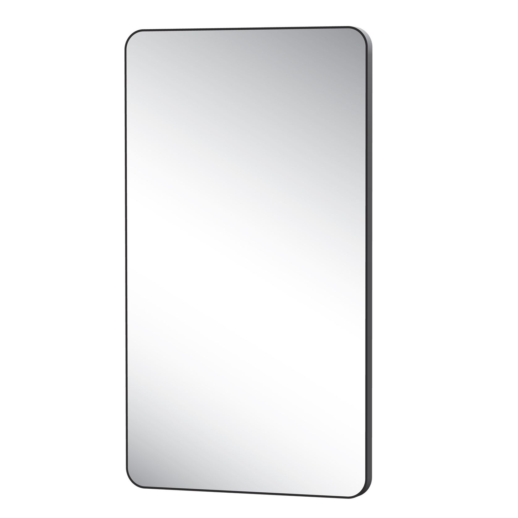 Oscuro Radius Corners Mirror with Fixings gallery detail image