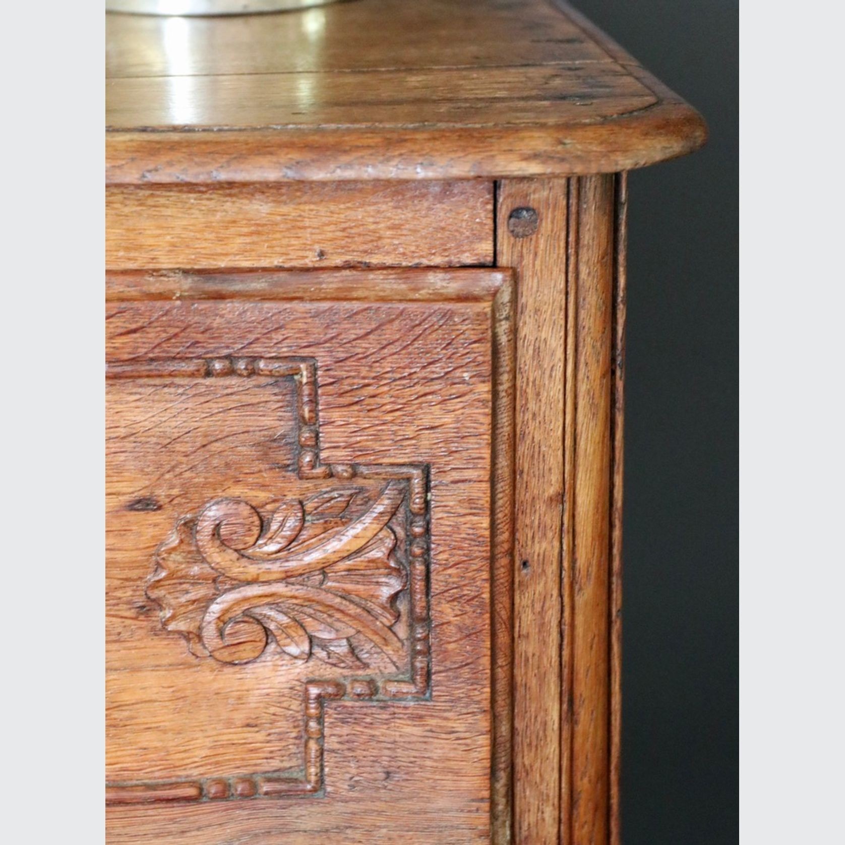 French 18th Century Oak Arbalete Commode gallery detail image