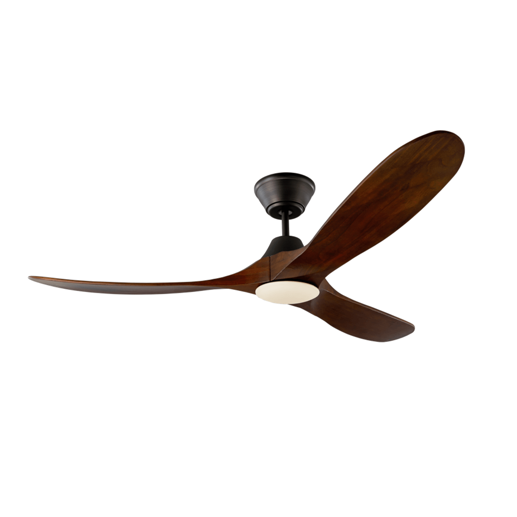 Milano Ceiling Fan - Junior Pewter Light Walnut Blade gallery detail image