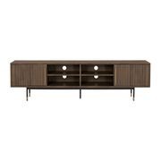 HAMILTON Entertainment TV Unit Solid Acacia Wood 200cm - Toffee Colour gallery detail image