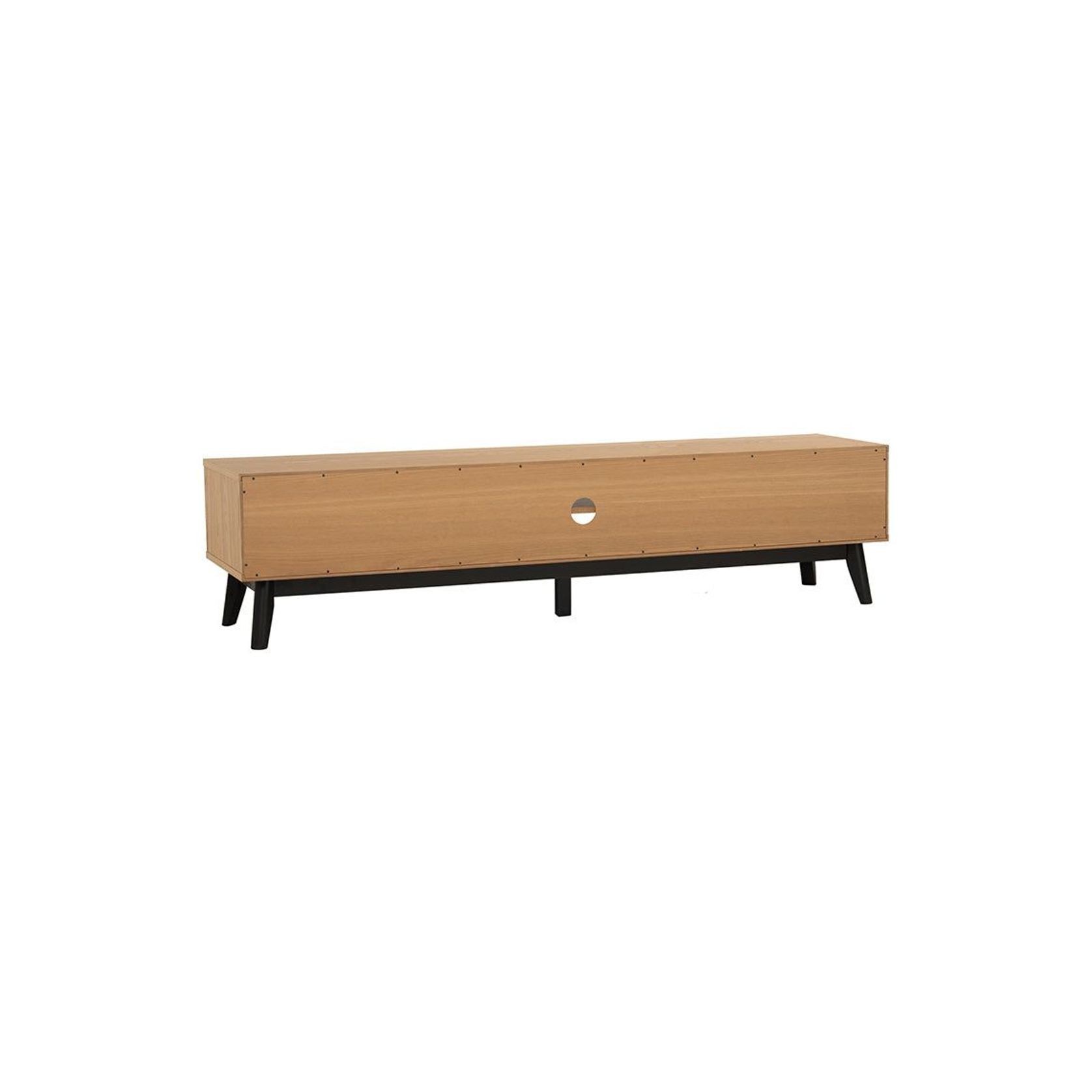 CASTOR Entertainment TV Unit 180cm - Natural, Navy Blue & Black gallery detail image