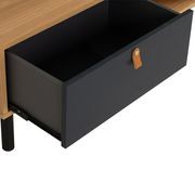 CASTOR Entertainment TV Unit 180cm - Natural, Navy Blue & Black gallery detail image