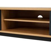 CASTOR Entertainment TV Unit 180cm - Natural, Navy Blue & Black gallery detail image