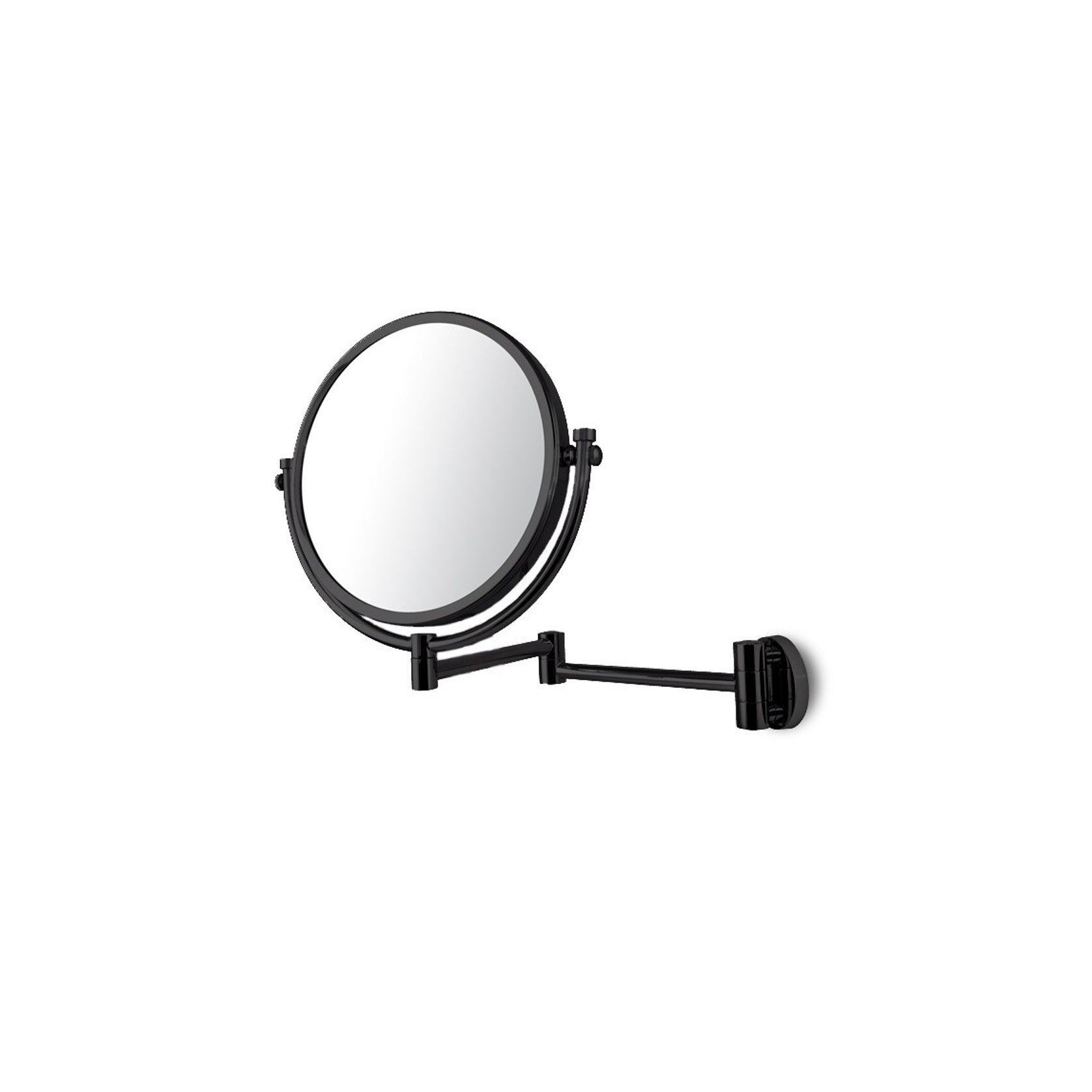 Wall Mount Magnify Mirror - Black gallery detail image