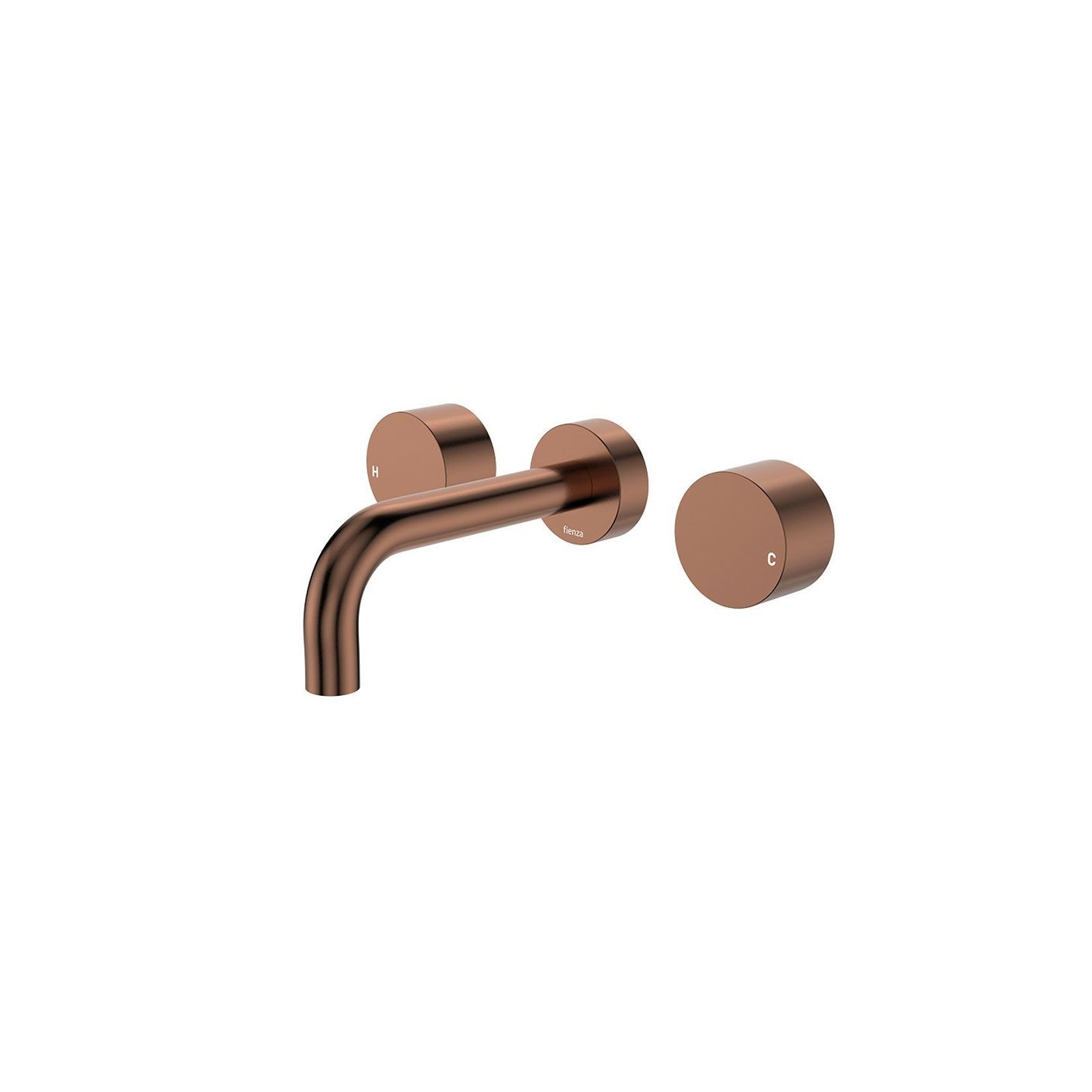 Kaya Wall Set, Round Taps, 130mm Outlet gallery detail image