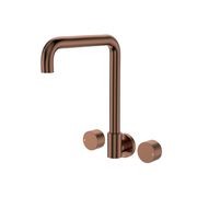 Kaya Squareline Wall Set, Round Taps gallery detail image