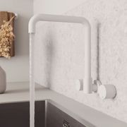 Kaya Squareline Wall Set, Round Taps gallery detail image