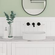 Lillian Lever Basin/Bath Wall Set with Ceramic Handle gallery detail image