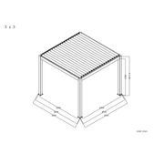 Baltic Motorised Freestanding Louvre Roof Aluminium Pergola gallery detail image