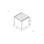 Baltic Manual Freestanding Louvre Roof Aluminium Pergola gallery detail image