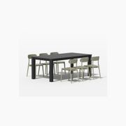 Ficus Table With Abby Chairs 7-Piece Outdoor Dining Set gallery detail image