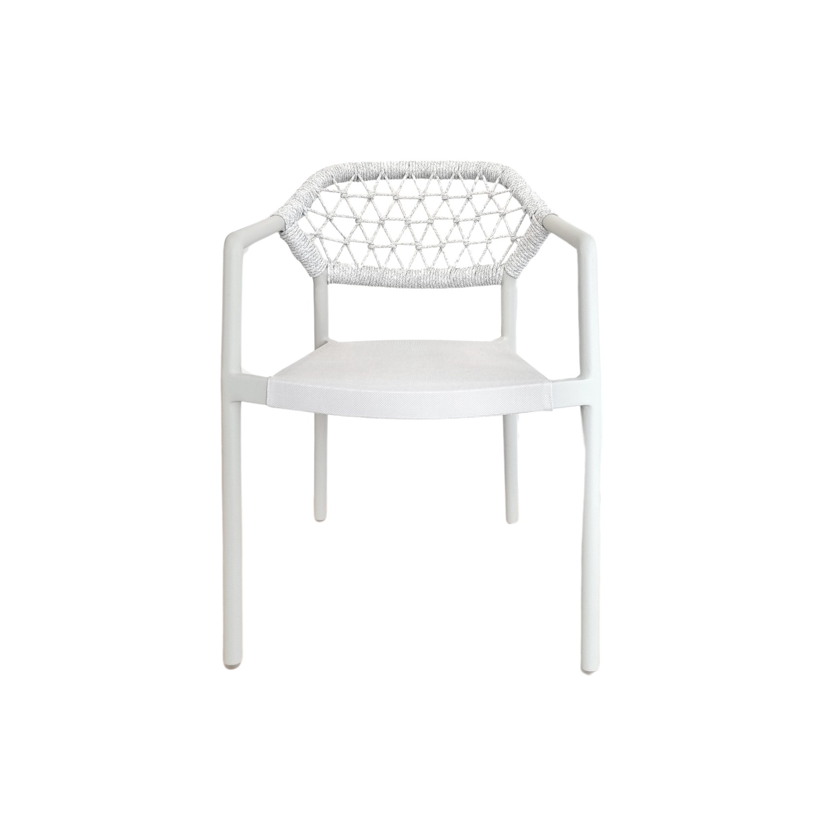 Sarah Outdoor Dining Chair - Light Grey gallery detail image