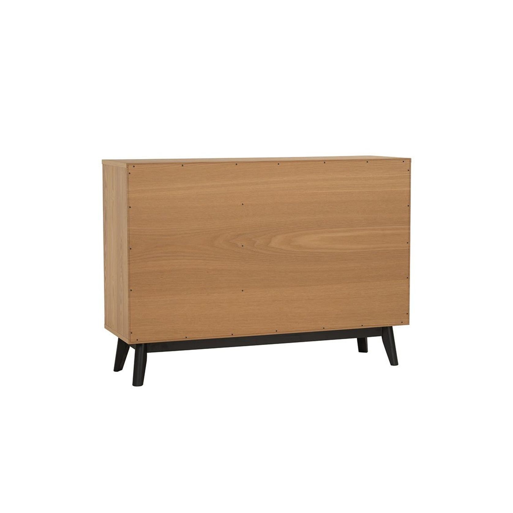 CASTOR Sideboard Buffet 125cm - Natural, Navy Blue & Black gallery detail image