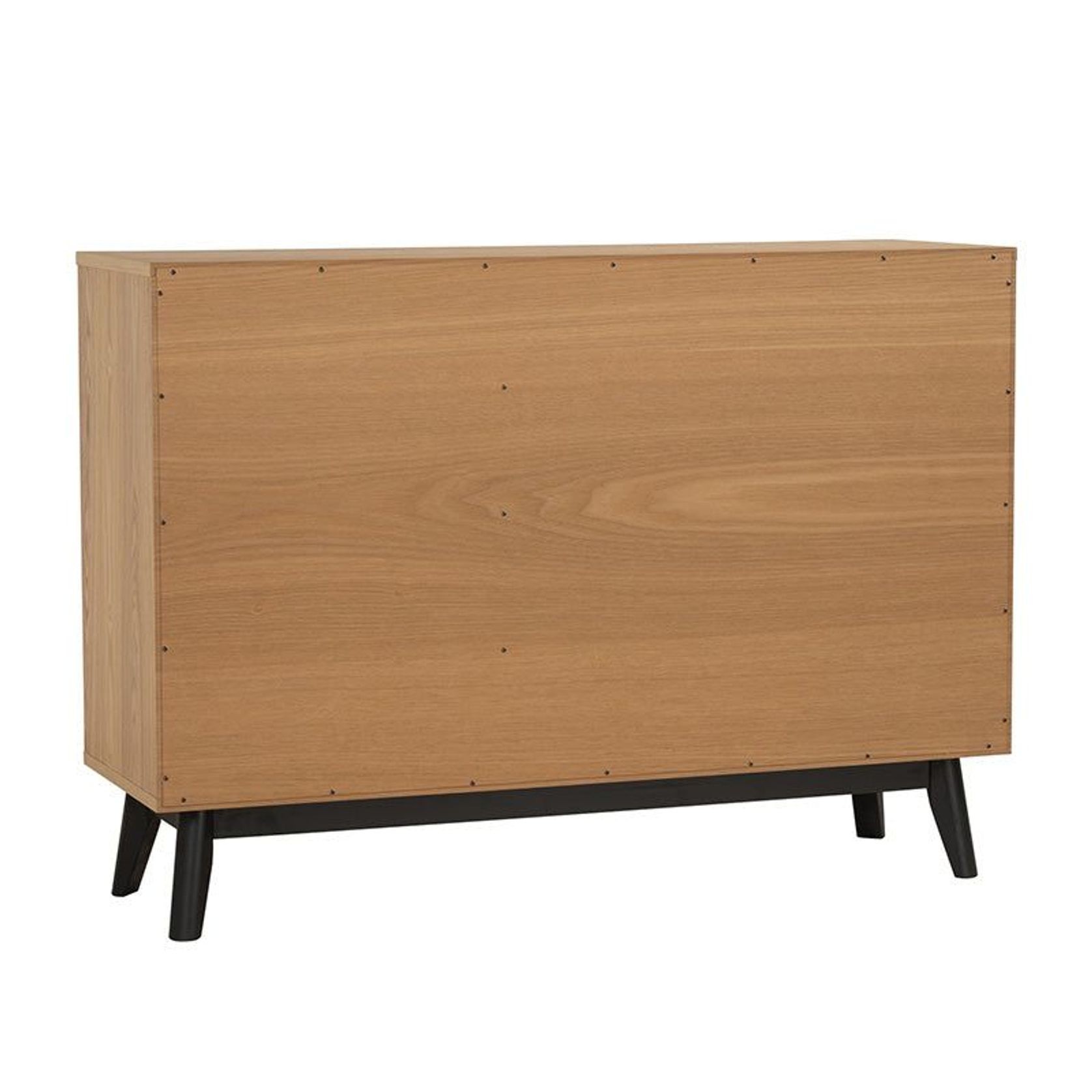 CASTOR Sideboard Buffet 125cm - Natural, Navy Blue & Black gallery detail image