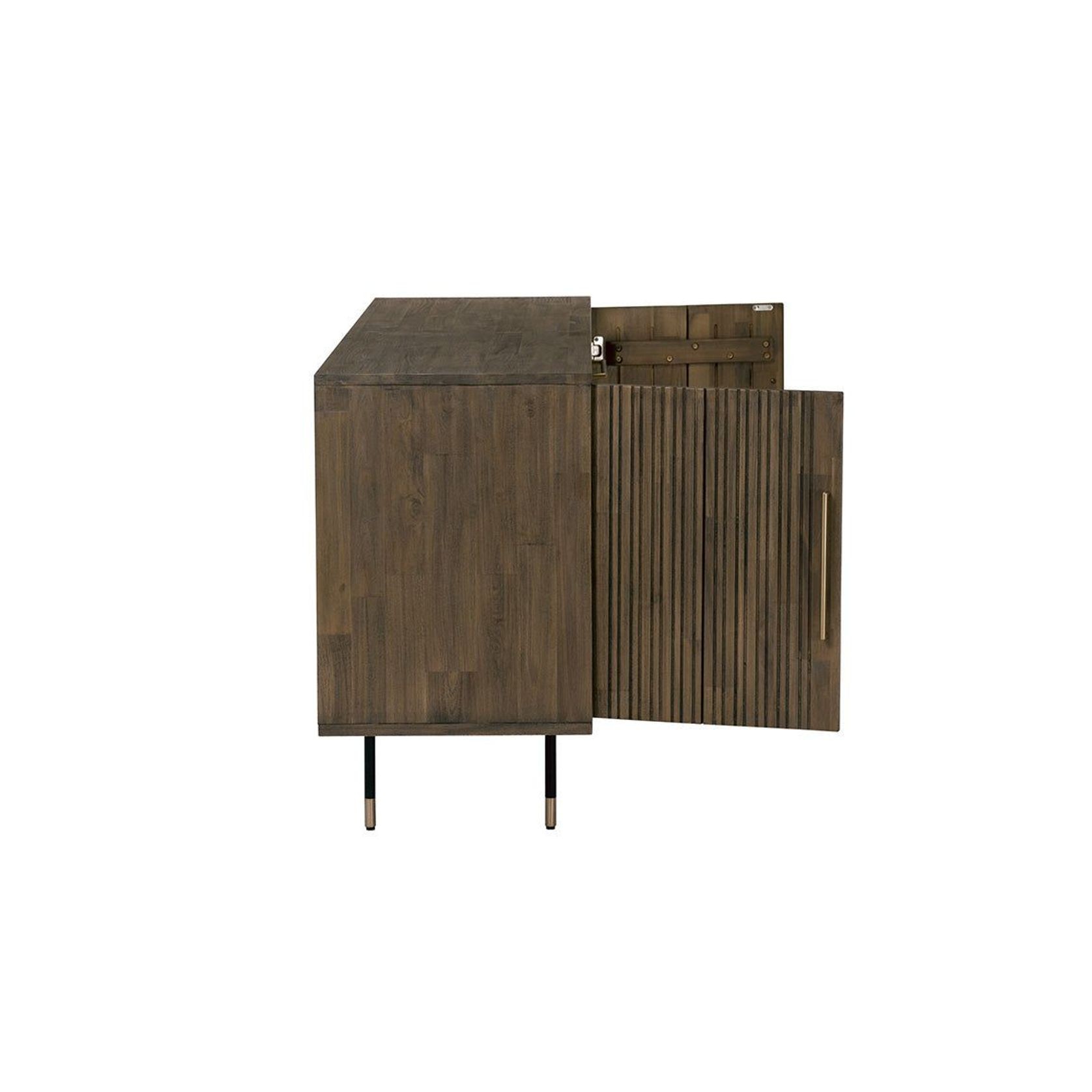 HAMILTON Sideboard Buffet Solid Acacia Wood 160cm - Toffee Colour gallery detail image