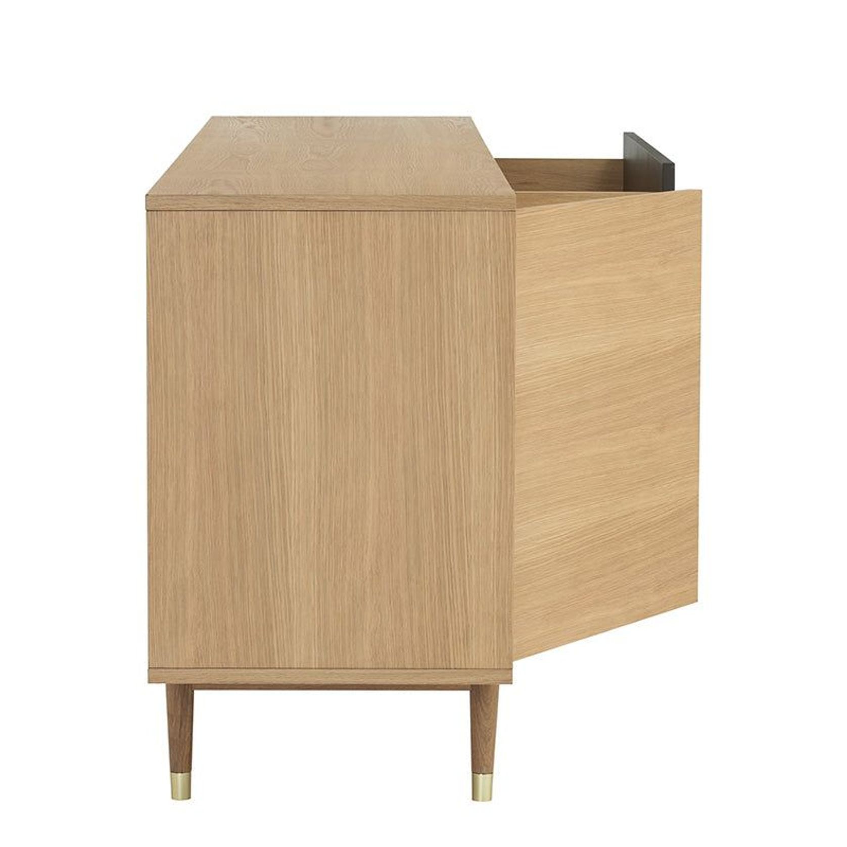 HOUSTON 200cm Sideboard Buffet - Oak & Grey gallery detail image