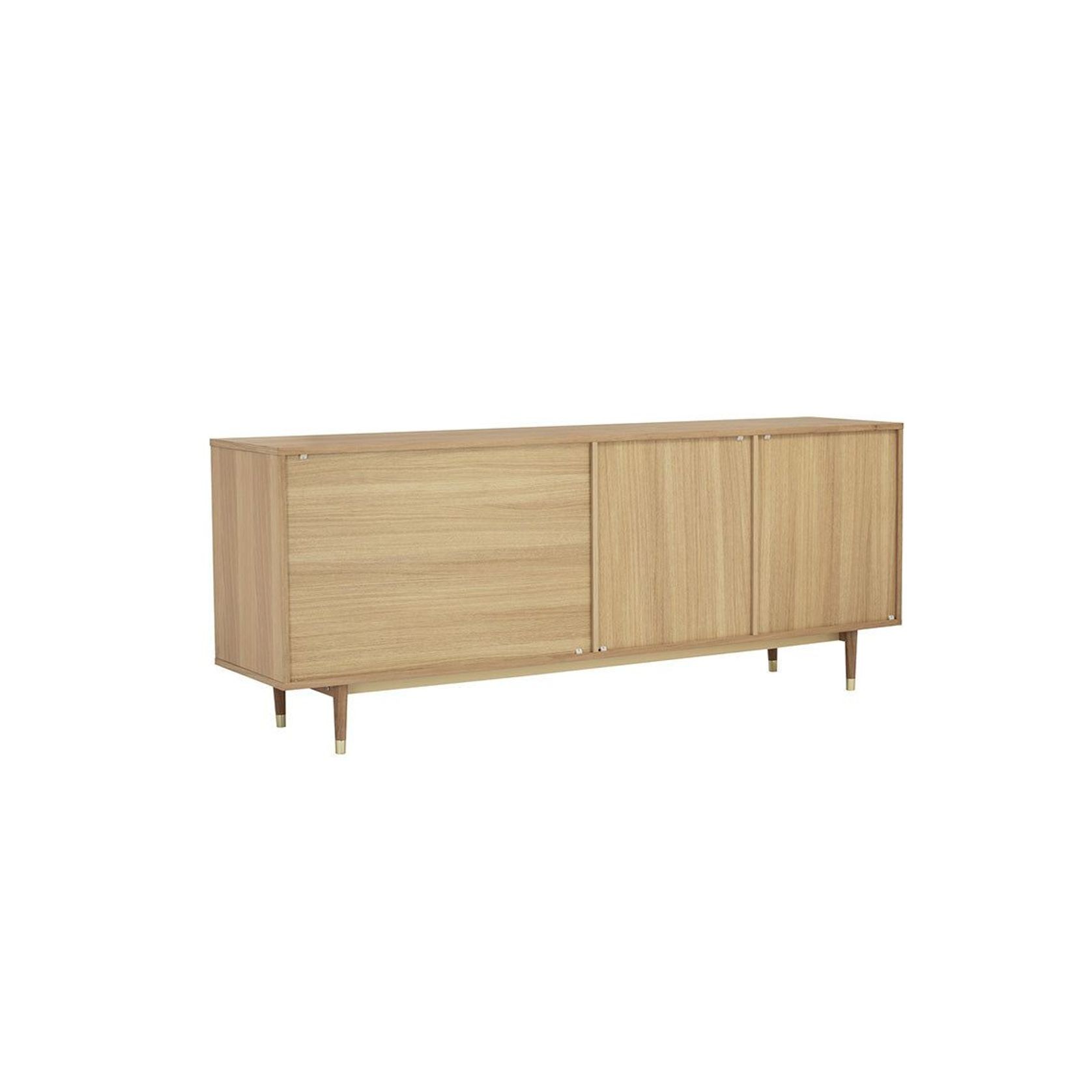 HOUSTON 200cm Sideboard Buffet - Oak & Grey gallery detail image