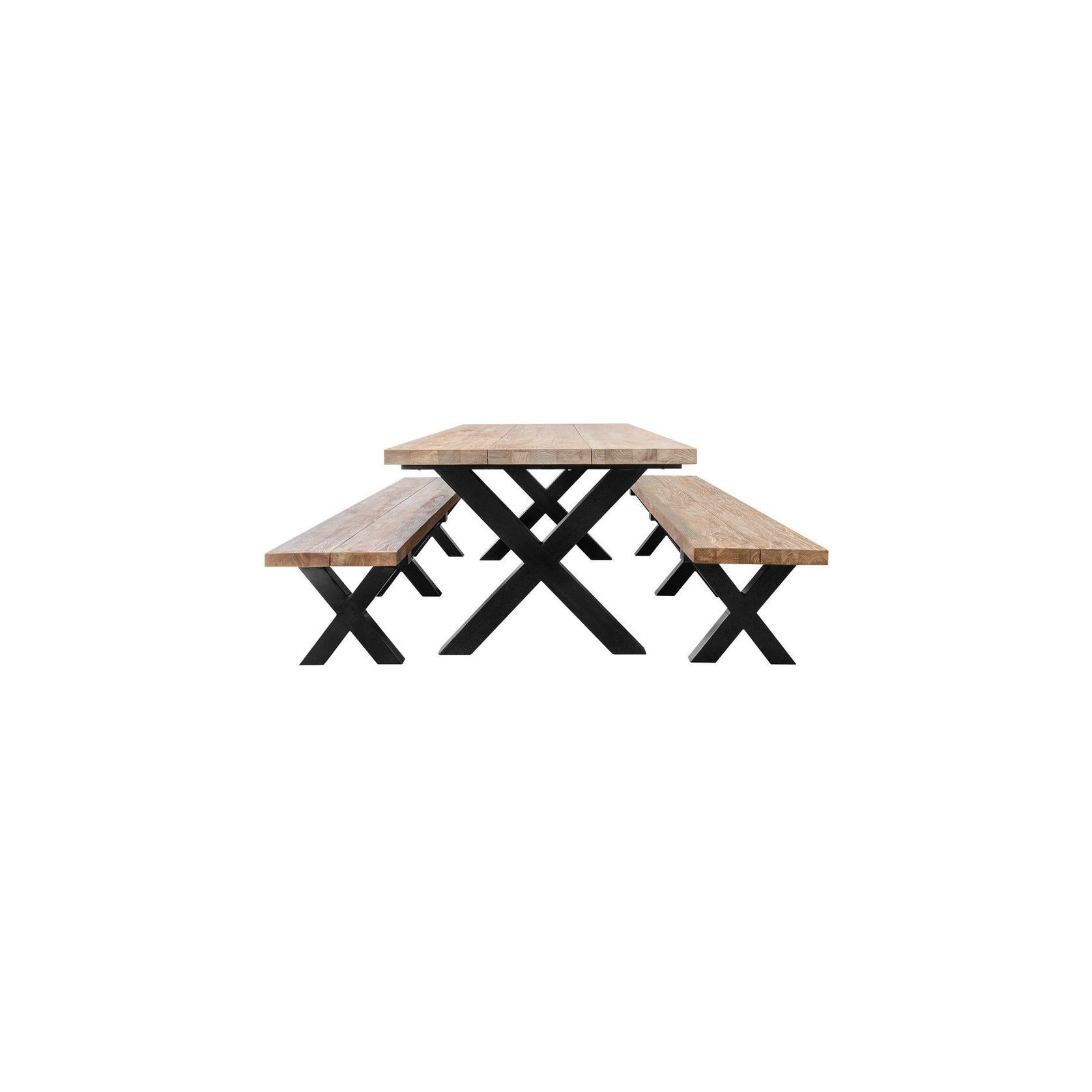 Fortico X-leg Teak Table 220cm gallery detail image