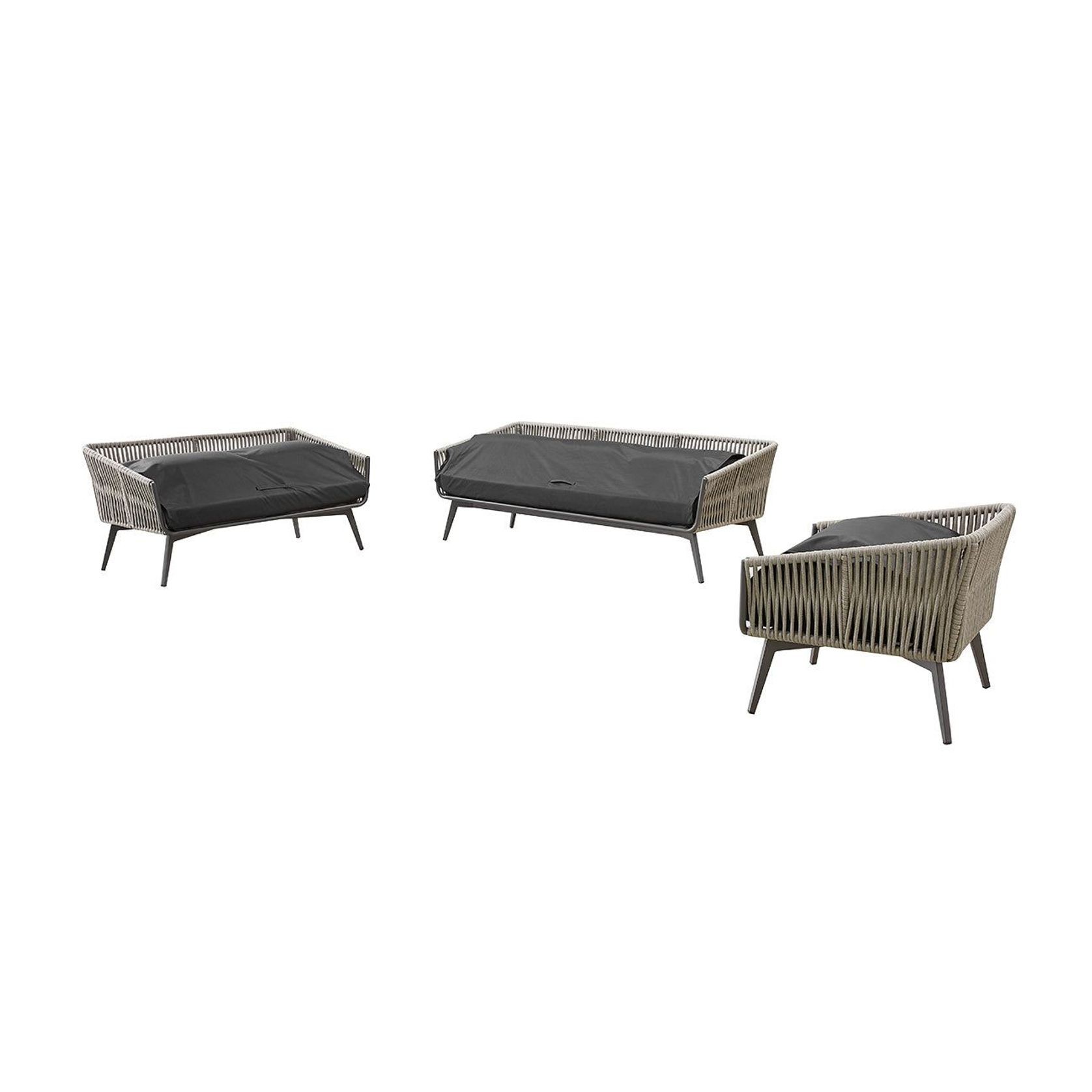Kereru Aluminium and Rope Outdoor Armchair gallery detail image