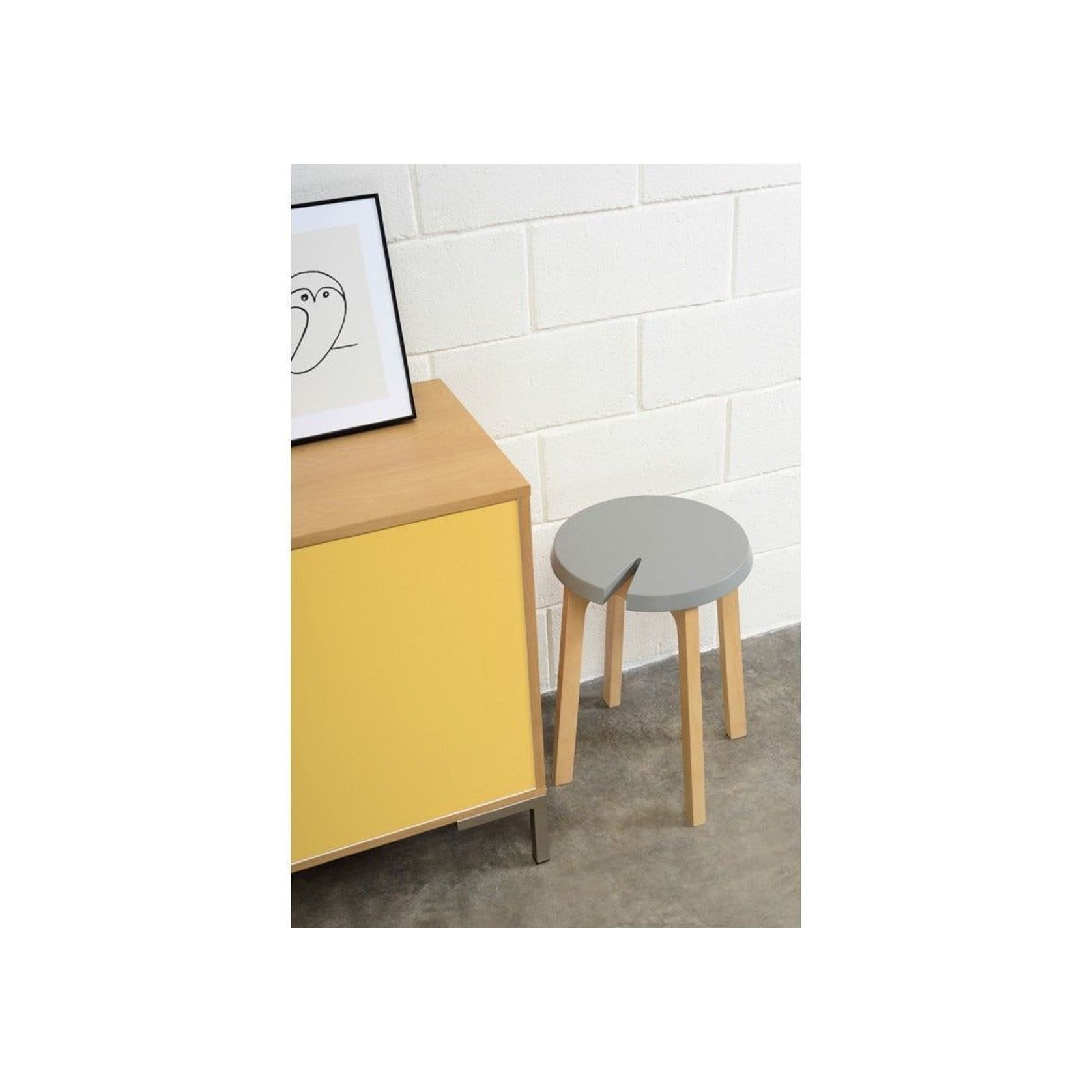 CHEVIS Stool  - Grey gallery detail image