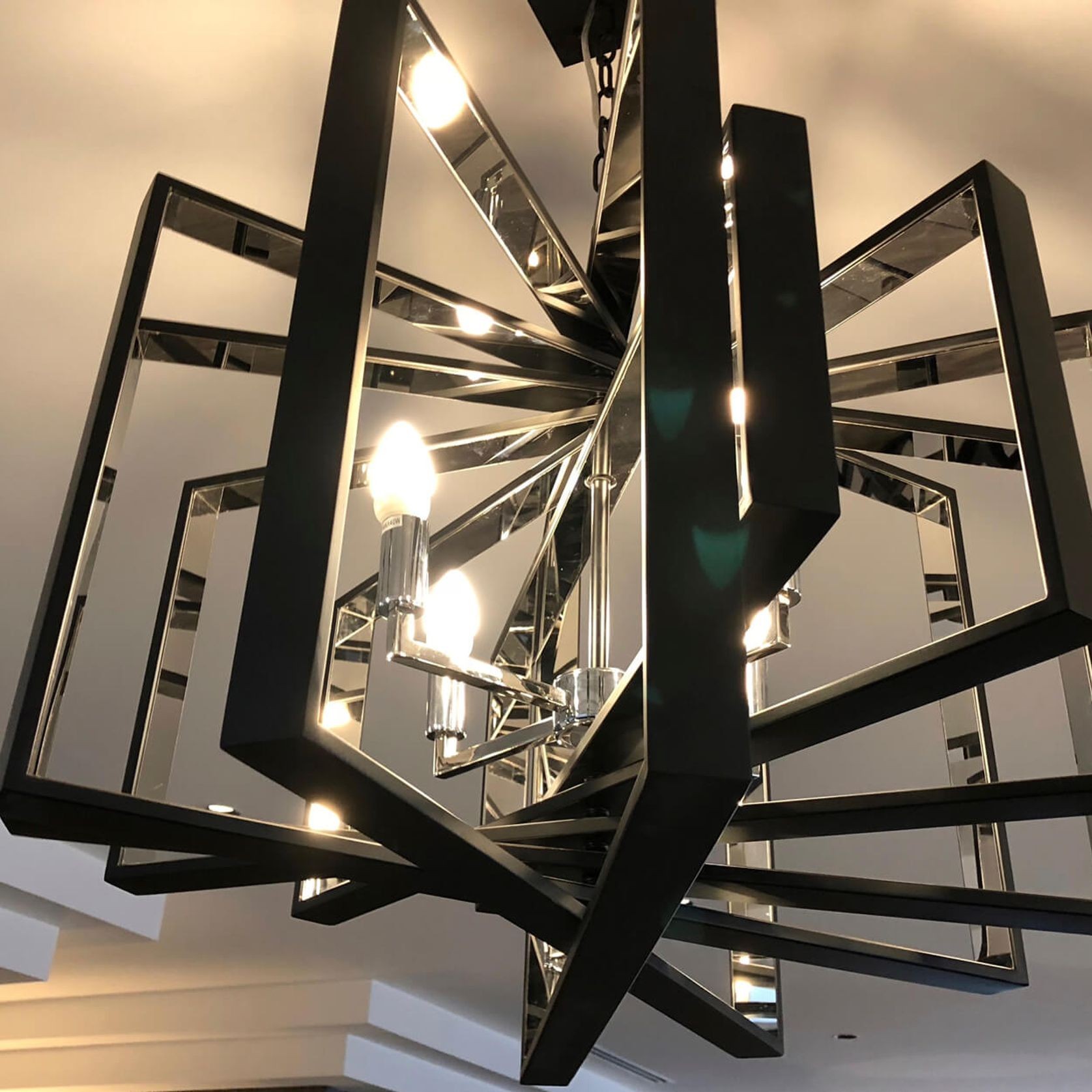 Black & Stainless Steel Pendant gallery detail image