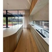 WOODFLEX Flexible Wooden Slat Wall Panel - Oak Veneer - 3000mm x 600mm - Half Round gallery detail image