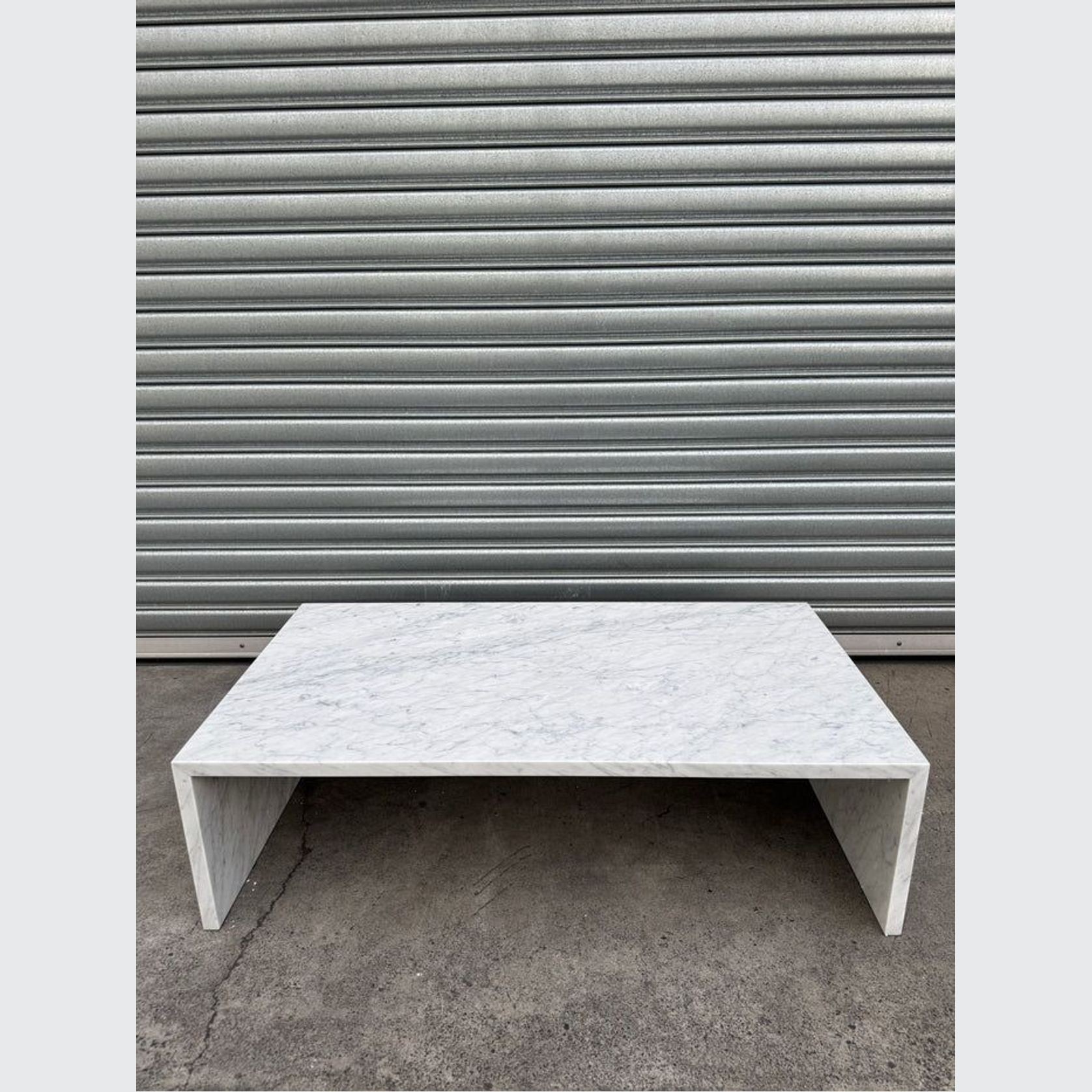 Waterfall Coffee Table - Carrara Marble | Natural Stone Co. gallery detail image
