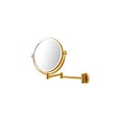 Wall Mount Magnify Mirror - Brushed Gold/Brass gallery detail image