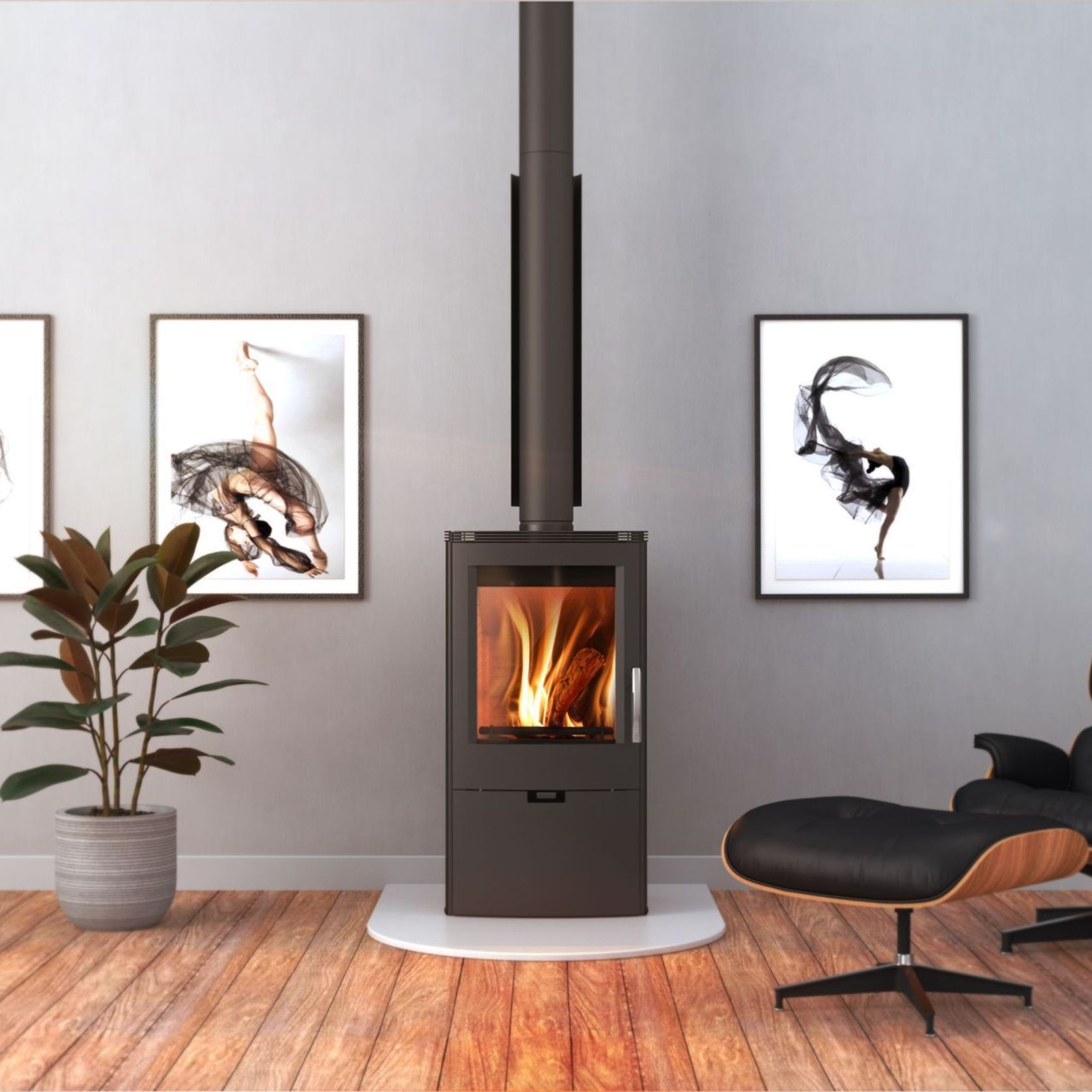Falun | Wood Fireplace gallery detail image
