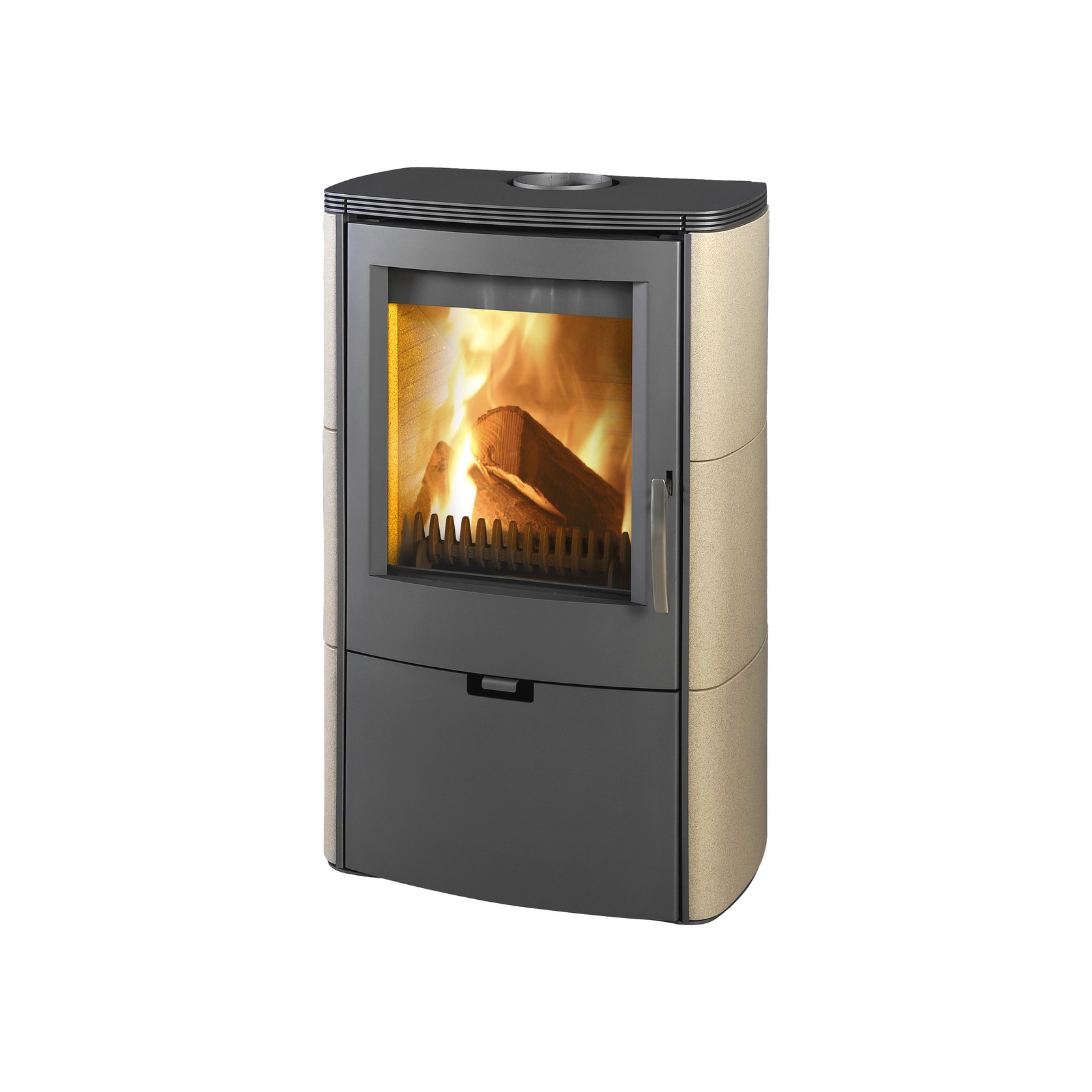Falun Ceramic | Wood Fireplace gallery detail image