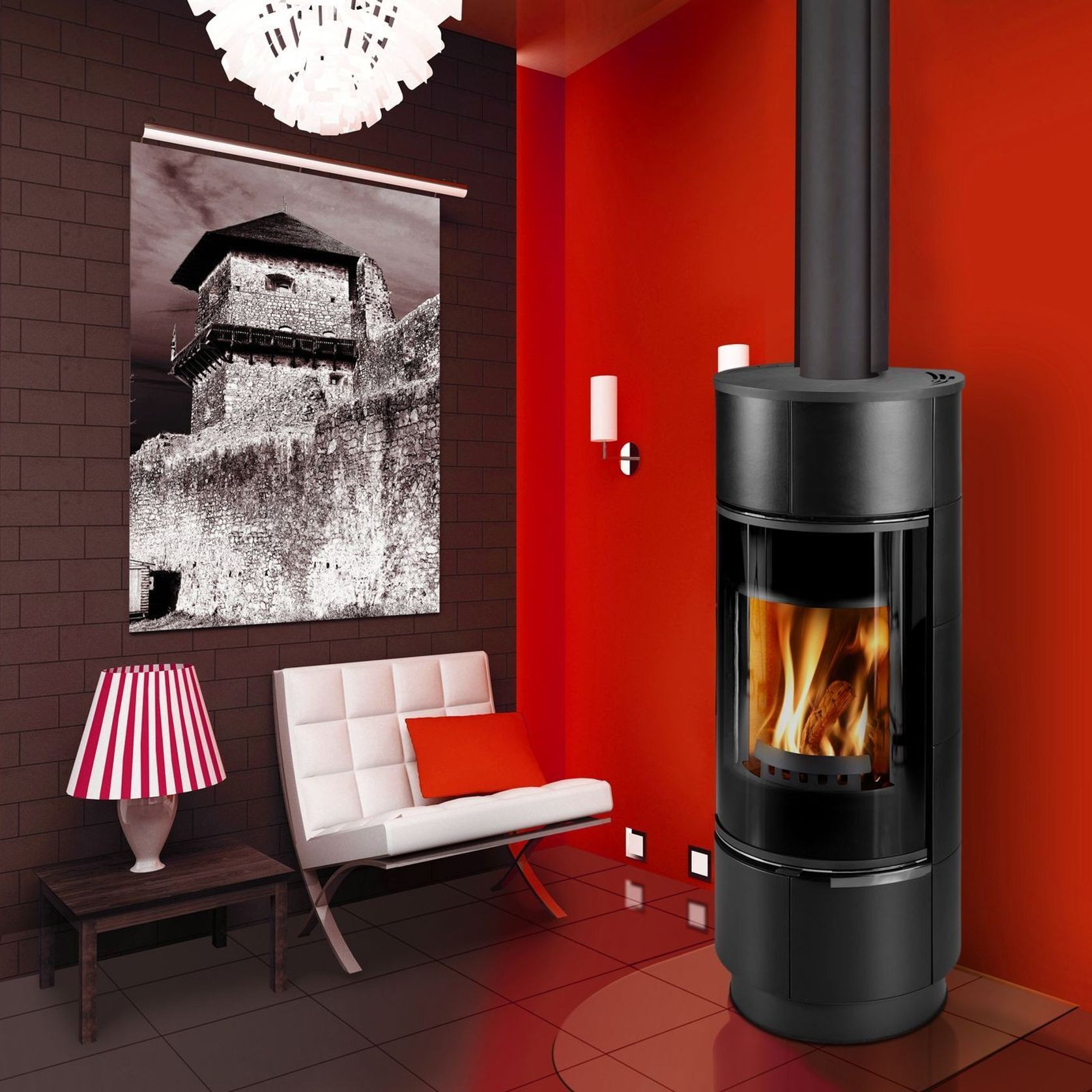 Atika | Wood Fireplace gallery detail image